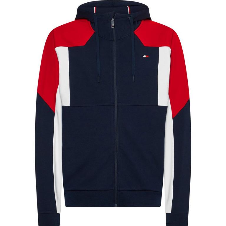 Bleu Inconnu T-shirts - Tommy Sport - COLORBLOCKED HOODY - 1