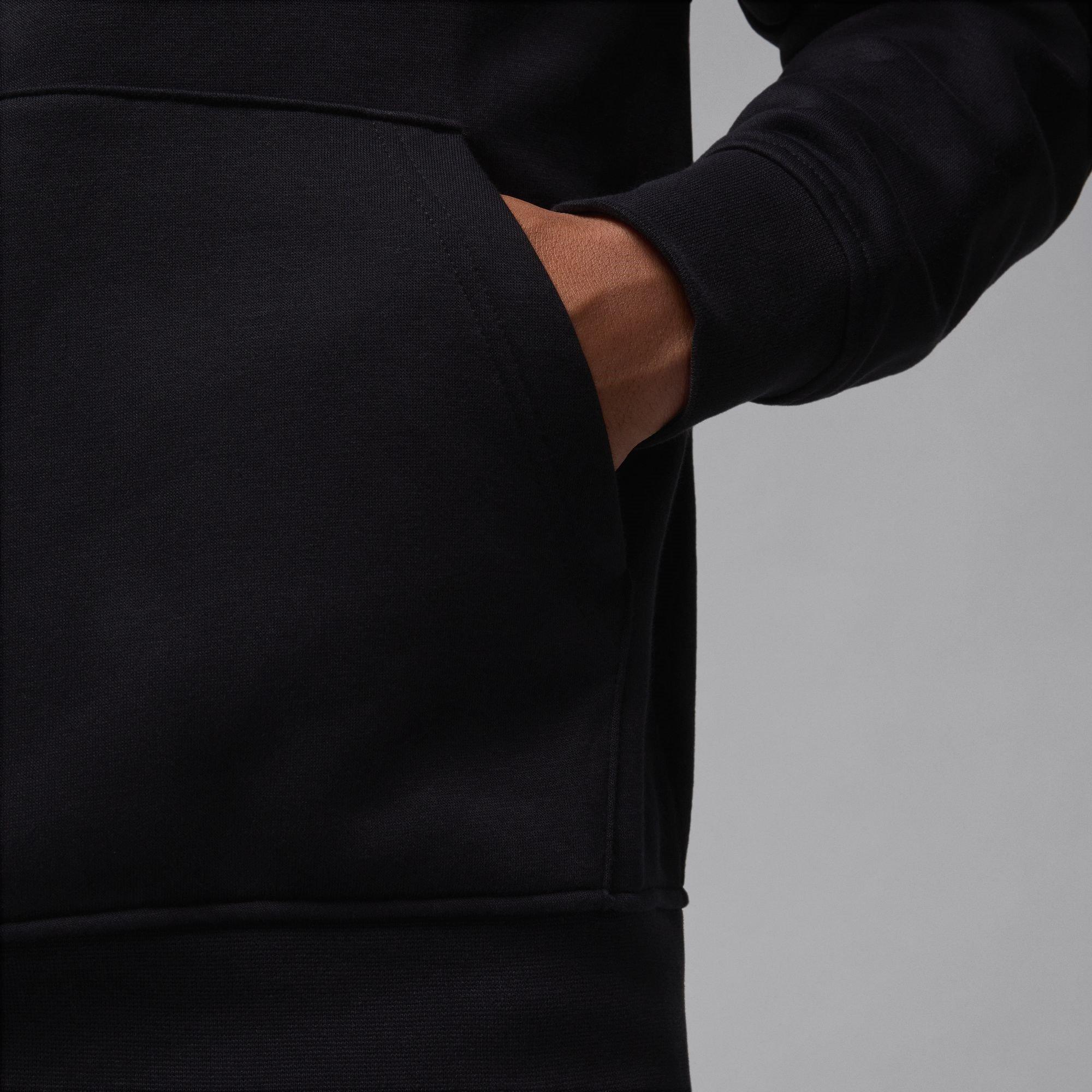 Preto/Branco - Air Jordan - Essential Men's Fleece Pullover Hoodie - 8