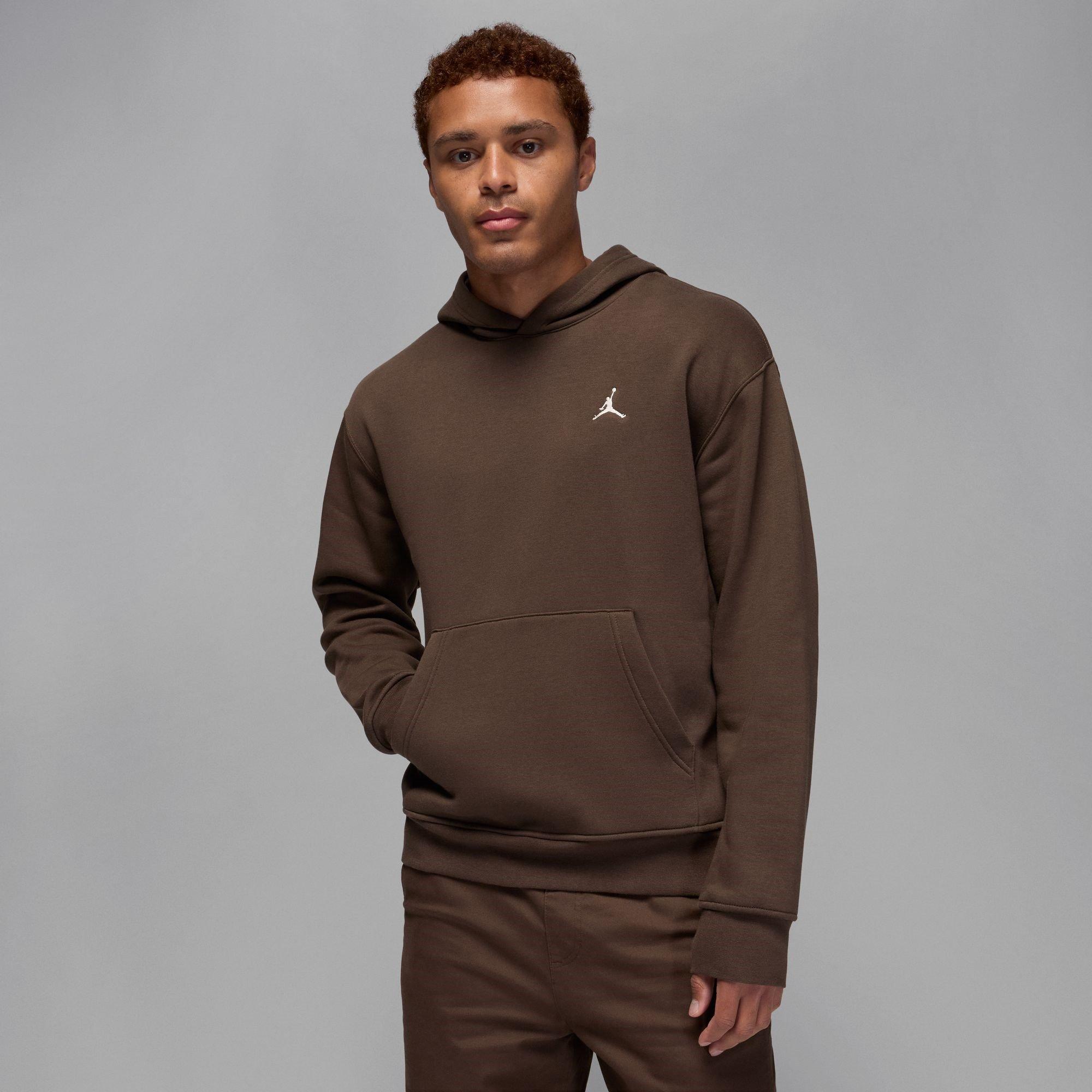Air Jordan Men's Essential Fleece Pullover Hoodie - Brown/Sail - L