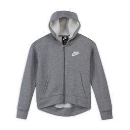 Nike Sportswear Club Fleece Big Kids' (Girls') Full-Zip Hoodie