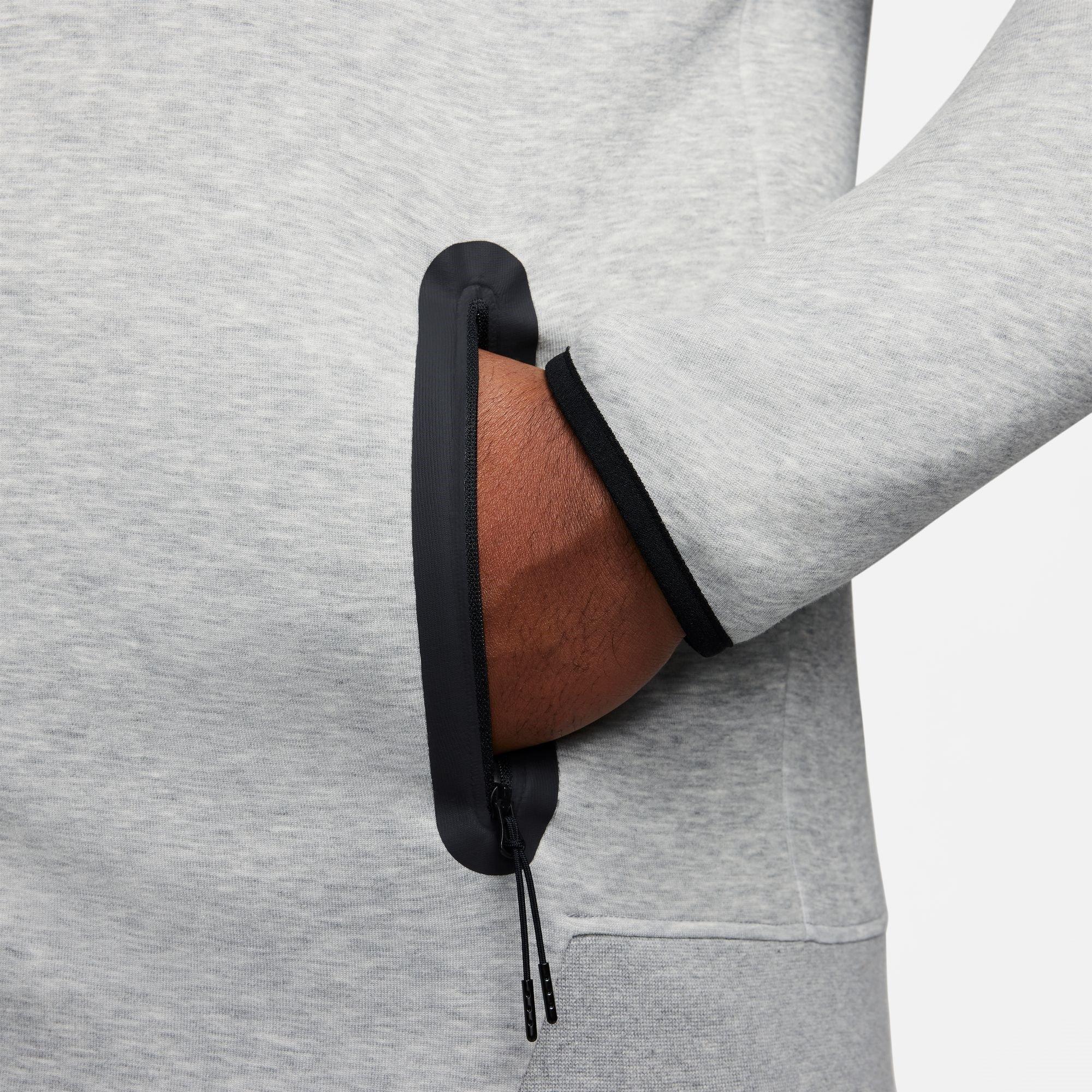 Grau H/Schwarz - Nike - Tech Fleece Hoodie Mens - 13