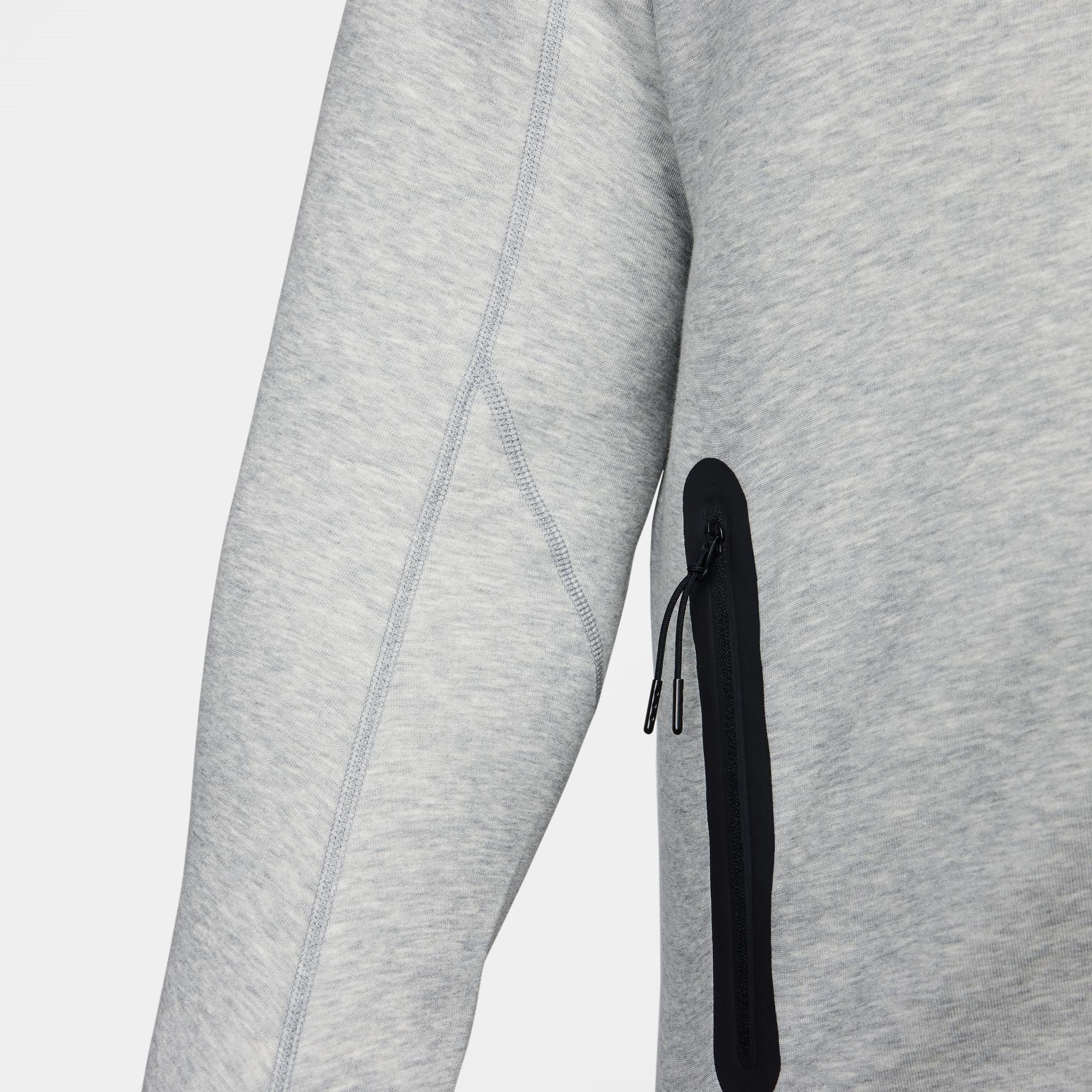 Grau H/Schwarz - Nike - Tech Fleece Hoodie Mens - 14
