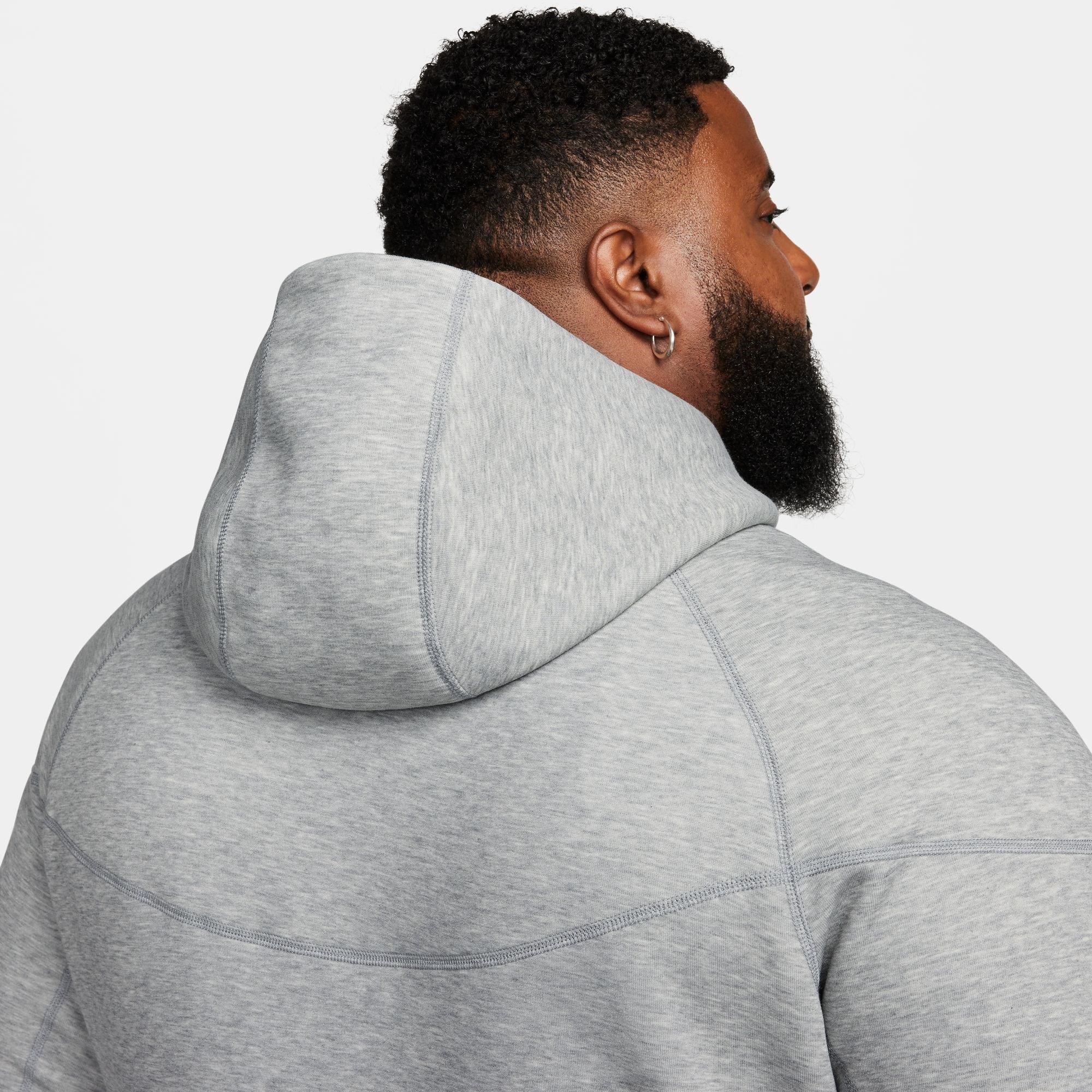 Grau H/Schwarz - Nike - Tech Fleece Hoodie Mens - 15