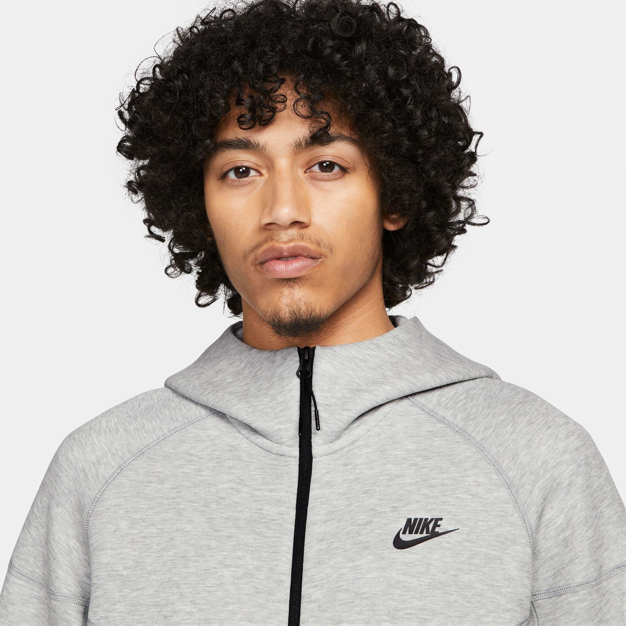 Grau H/Schwarz - Nike - Tech Fleece Hoodie Mens - 3