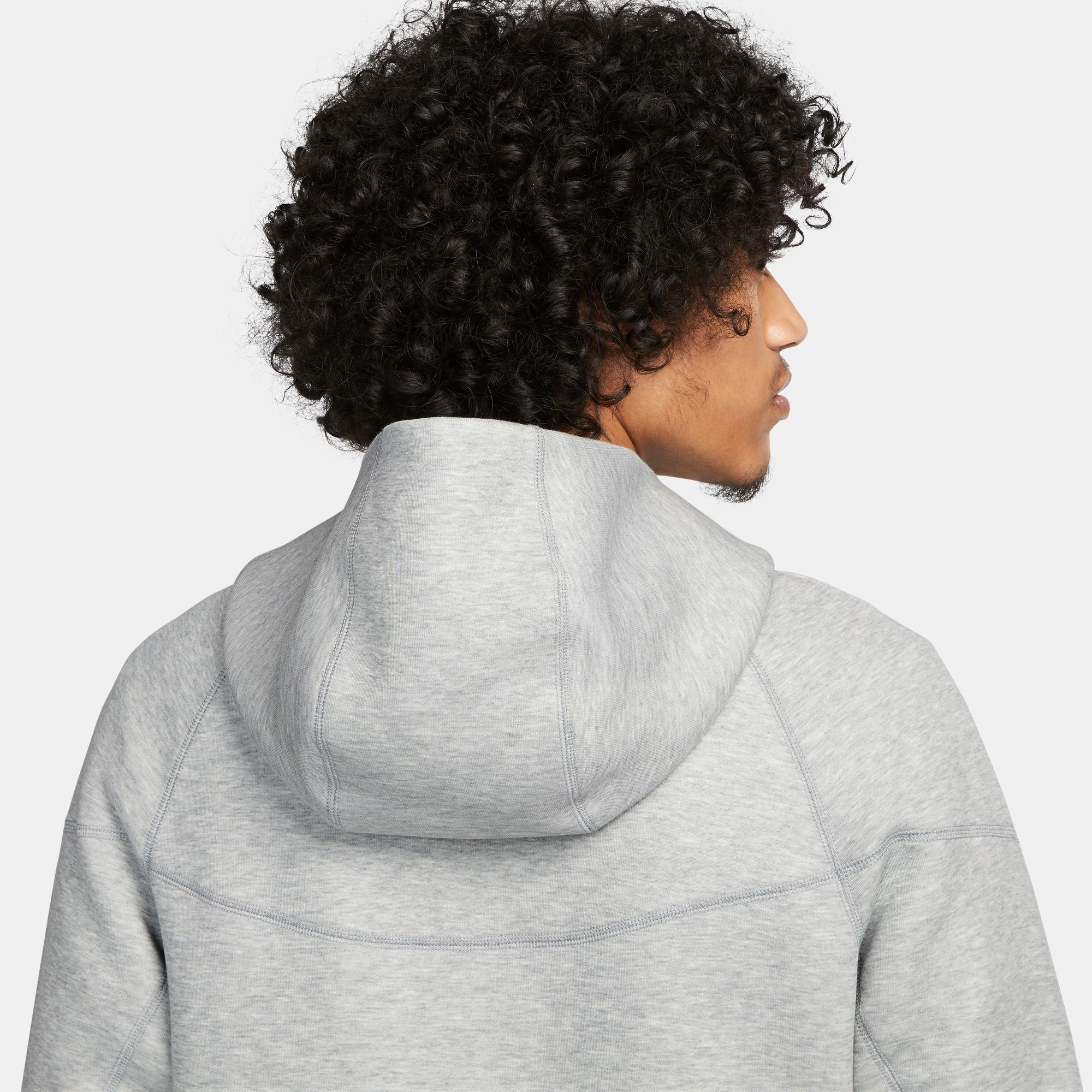 Grau H/Schwarz - Nike - Tech Fleece Hoodie Mens - 6