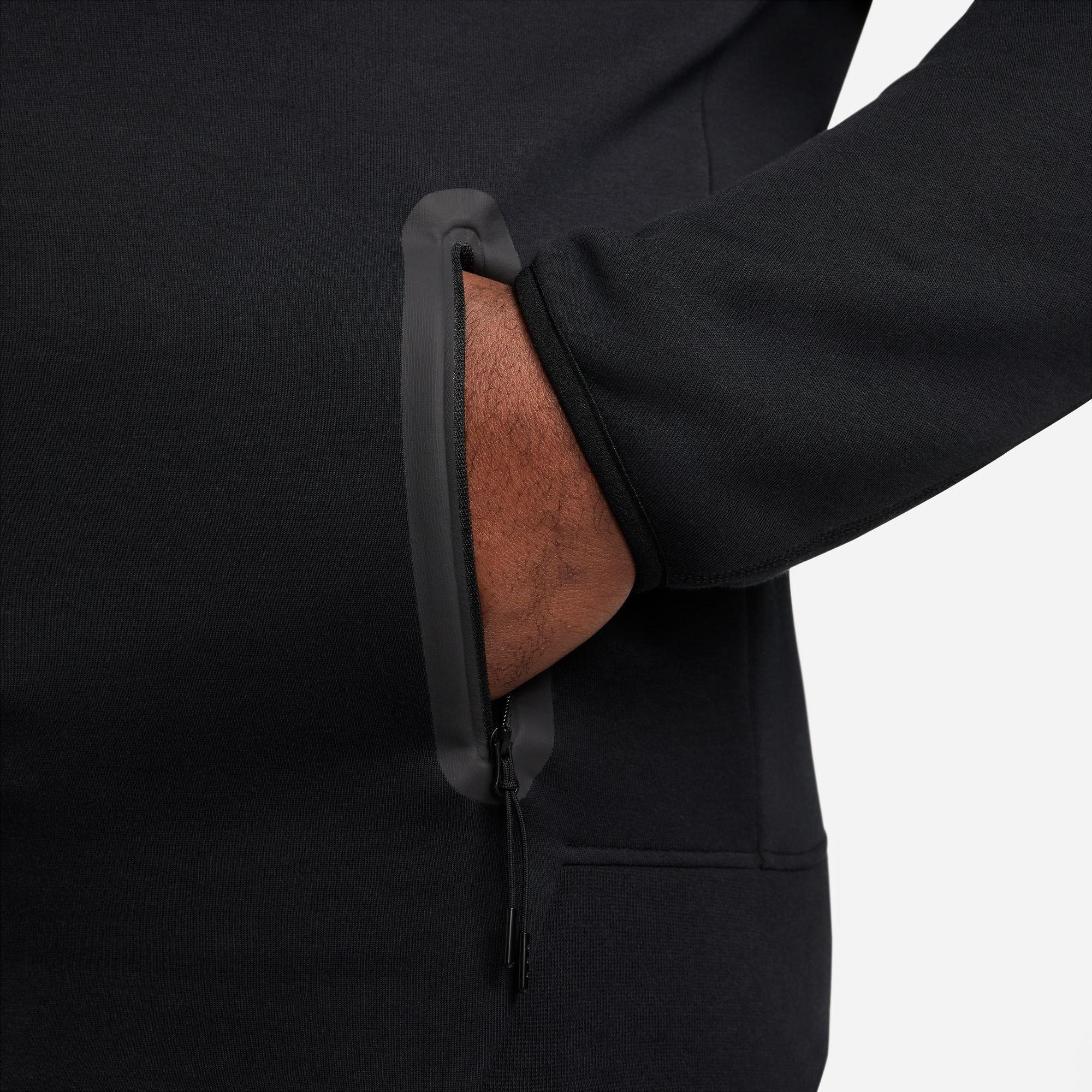 Preto - Nike - Tech Fleece Hoodie Mens - 13