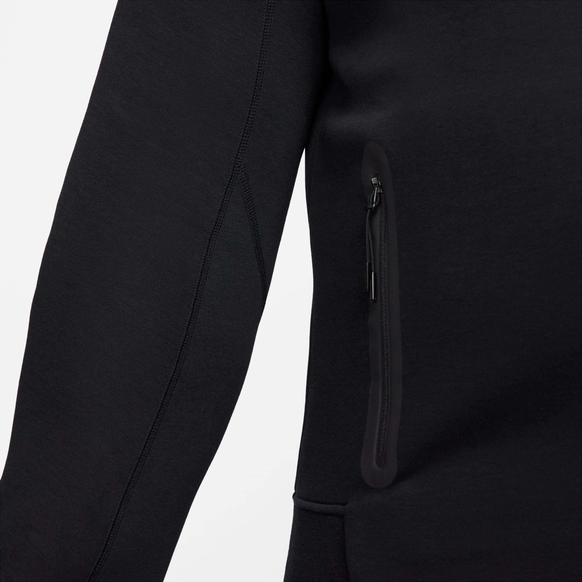 Preto - Nike - Tech Fleece Hoodie Mens - 15
