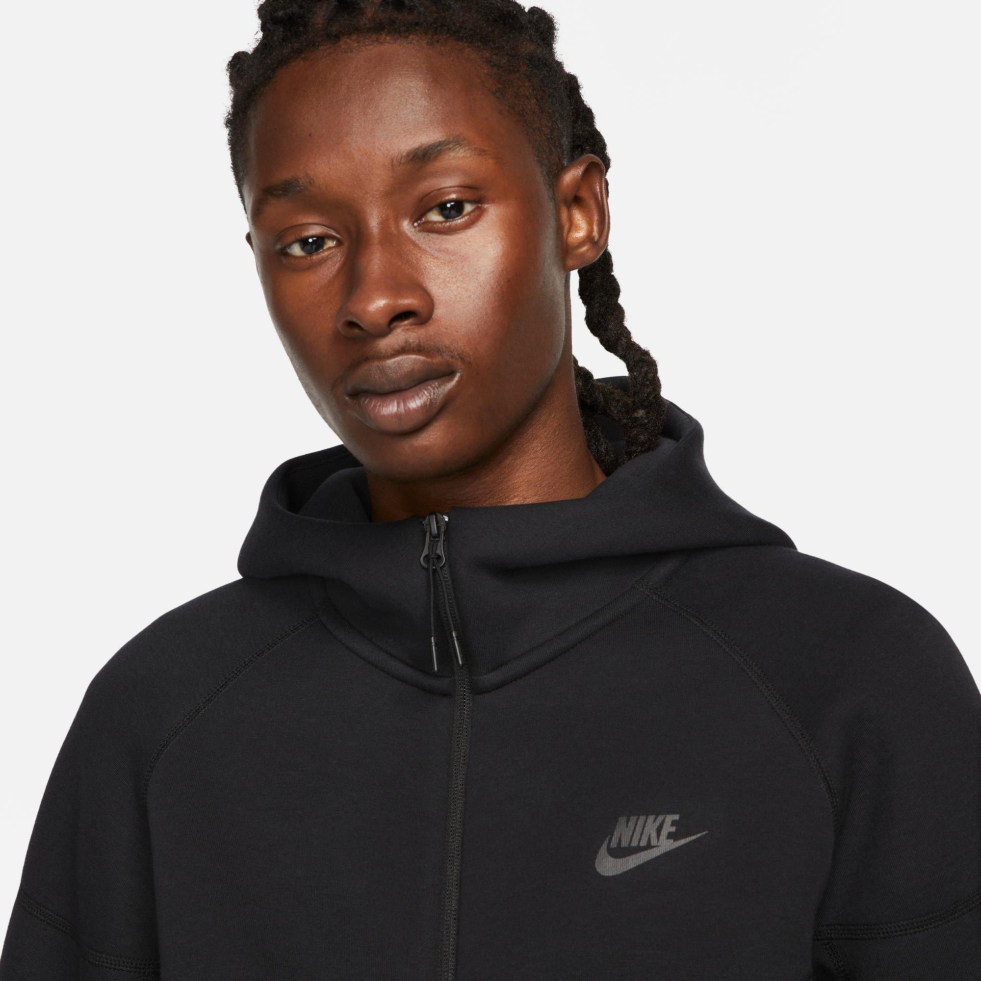Preto - Nike - Tech Fleece Hoodie Mens - 3