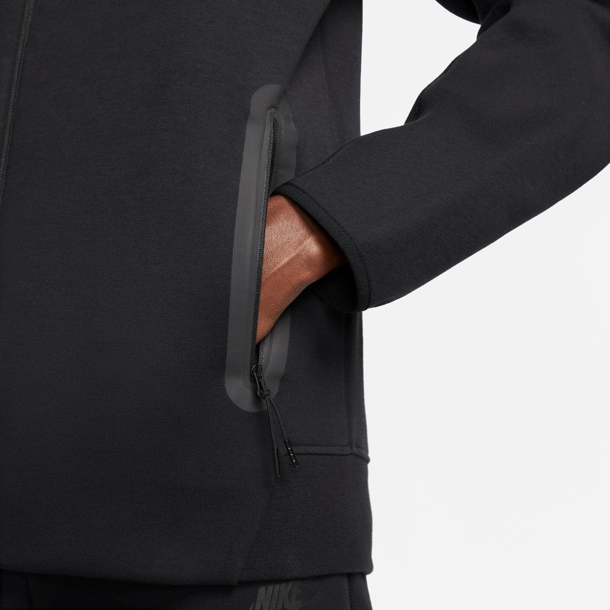 Preto - Nike - Tech Fleece Hoodie Mens - 5