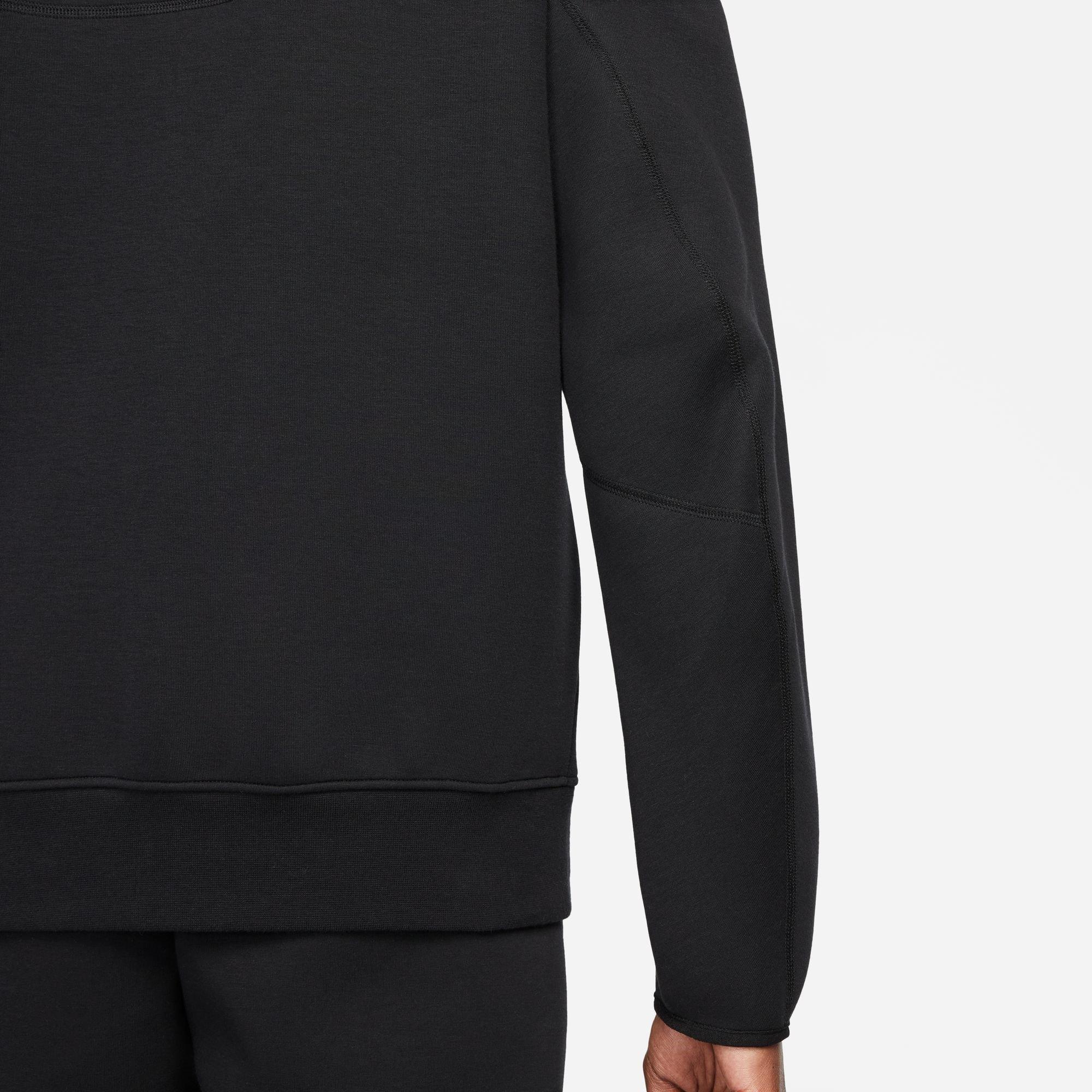 Preto - Nike - Tech Fleece Hoodie Mens - 7