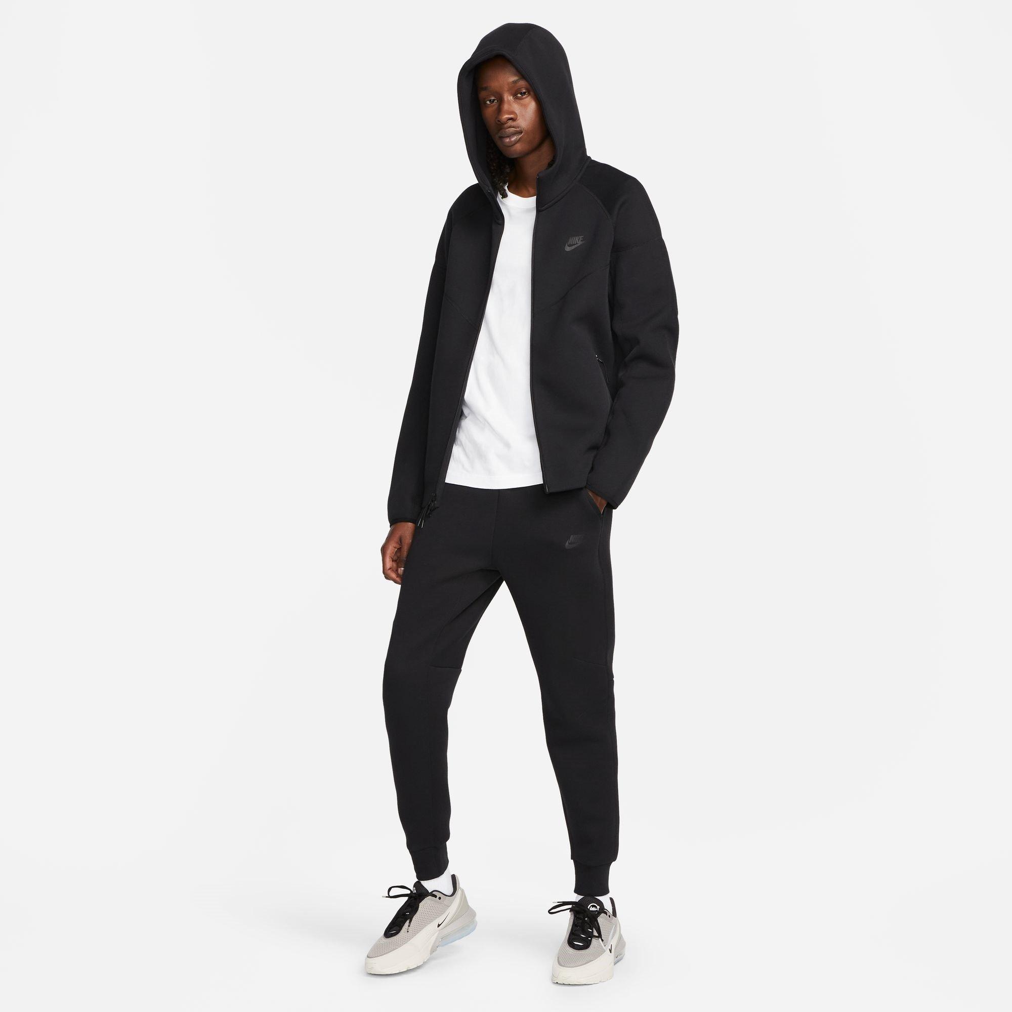 Preto - Nike - Tech Fleece Hoodie Mens - 8