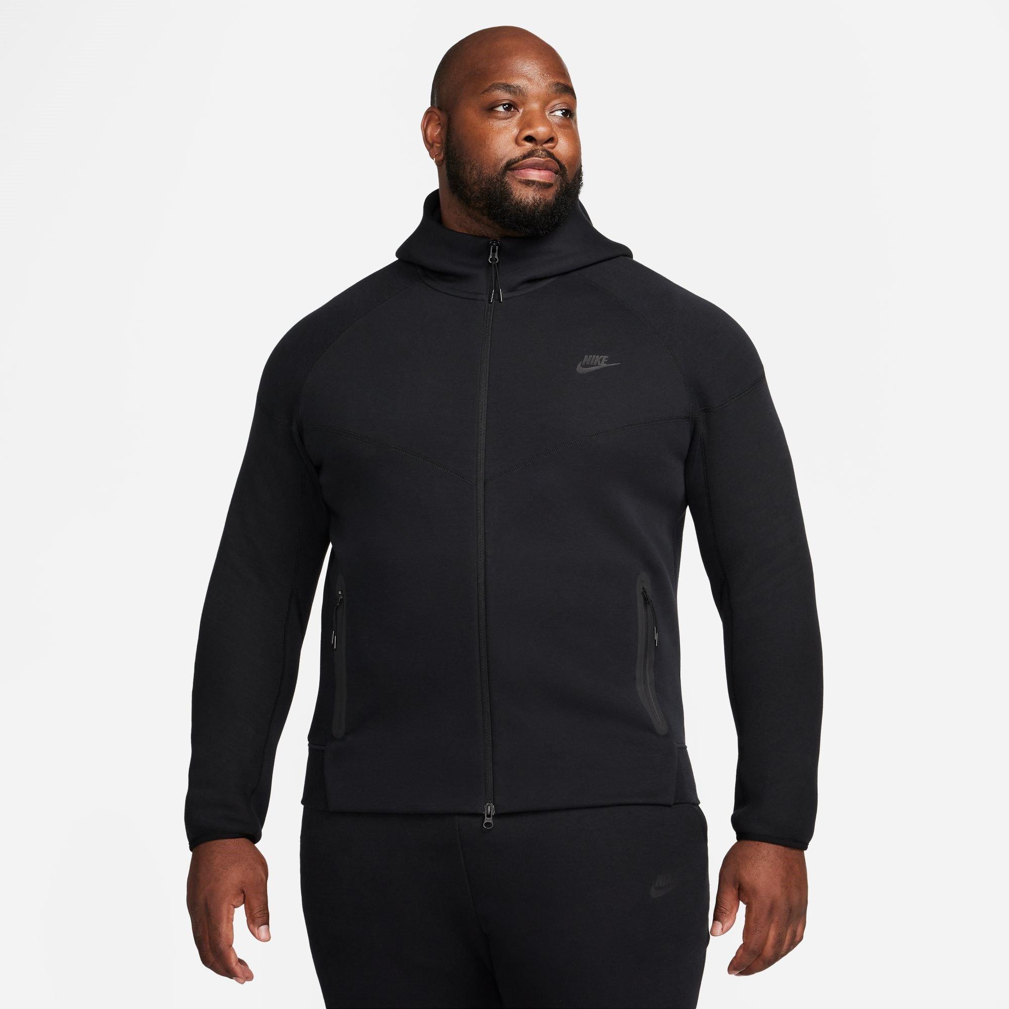 Preto - Nike - Tech Fleece Hoodie Mens - 9
