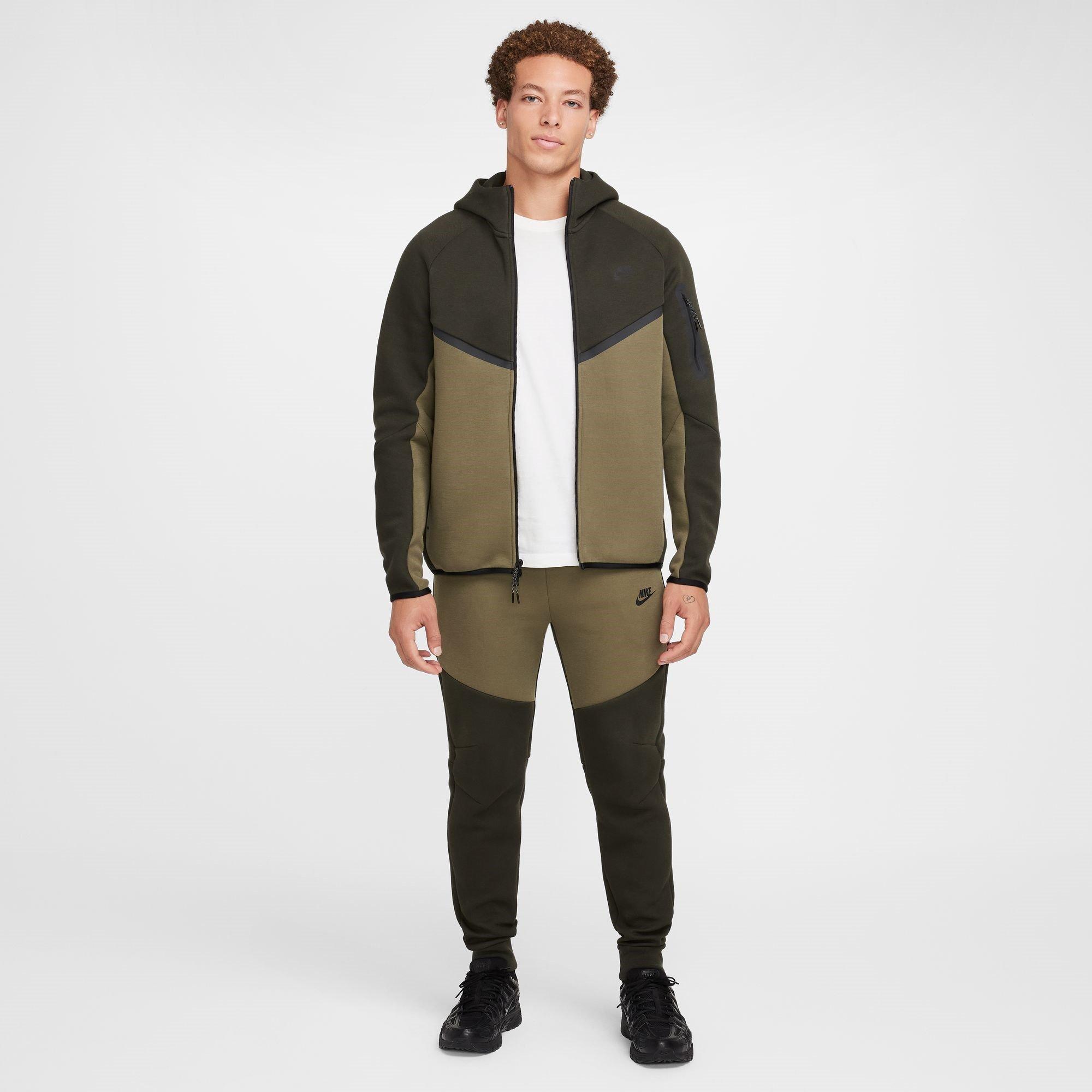 Olijf/Zwart - Nike - Tech Fleece Hoodie Mens - 7