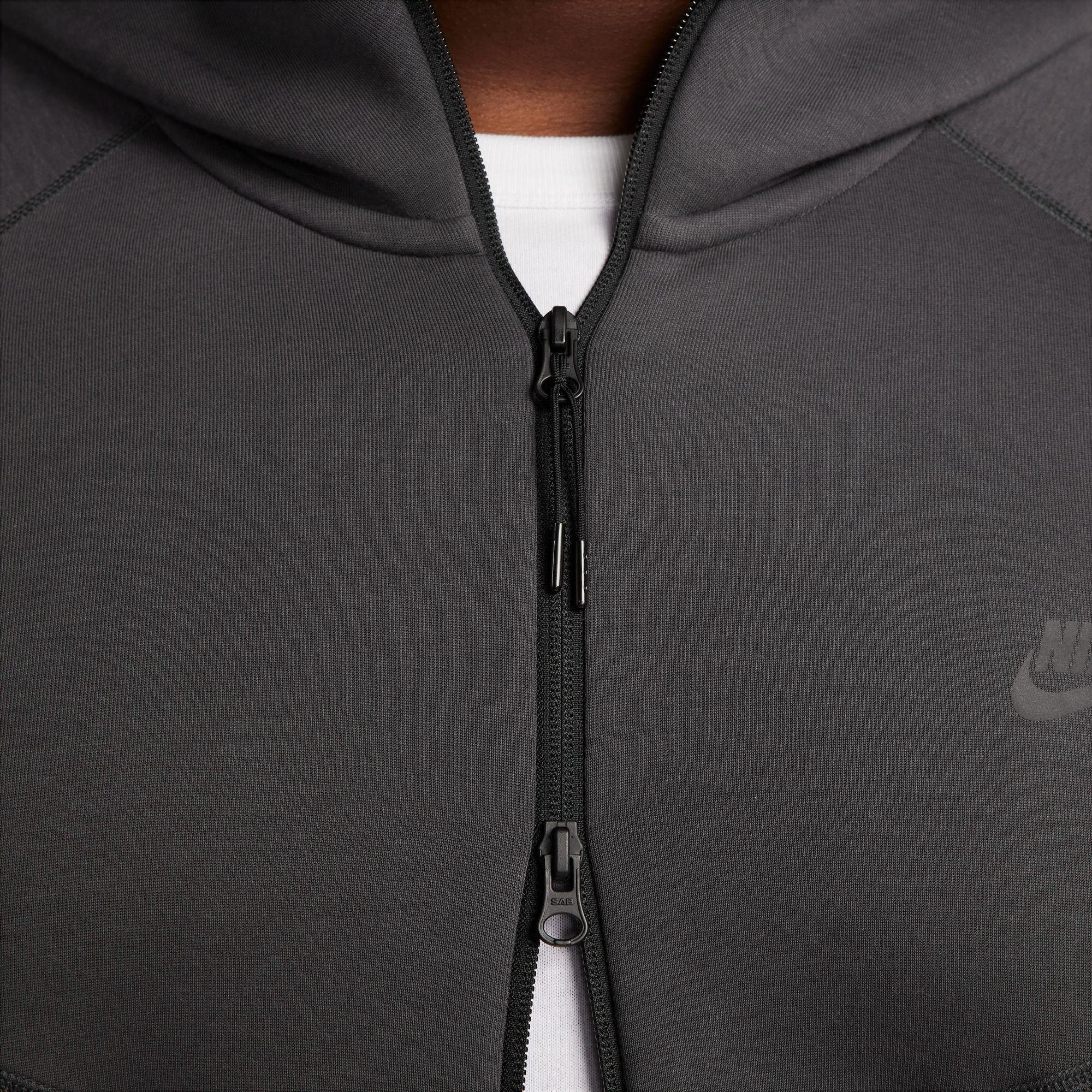 Grigio/Nero - Nike - Tech Fleece Hoodie Mens - 13