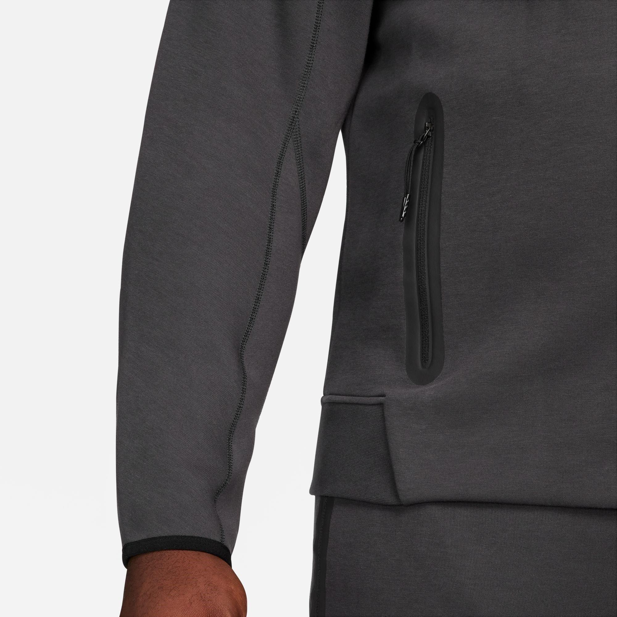 Grigio/Nero - Nike - Tech Fleece Hoodie Mens - 14