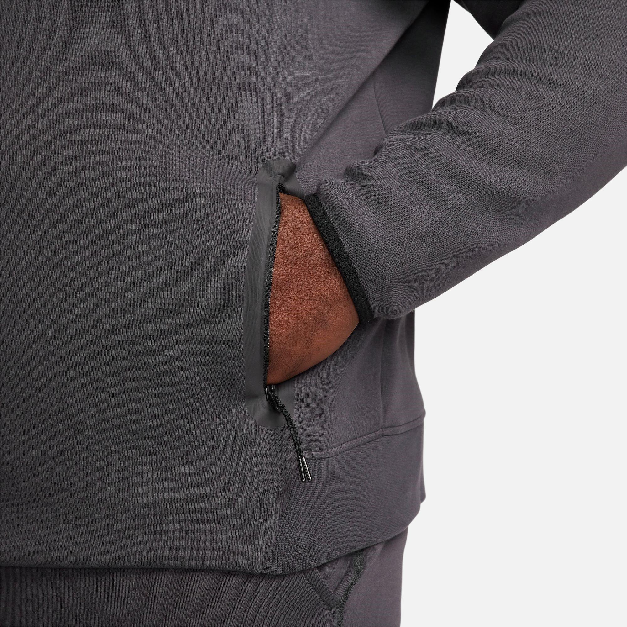 Grigio/Nero - Nike - Tech Fleece Hoodie Mens - 15