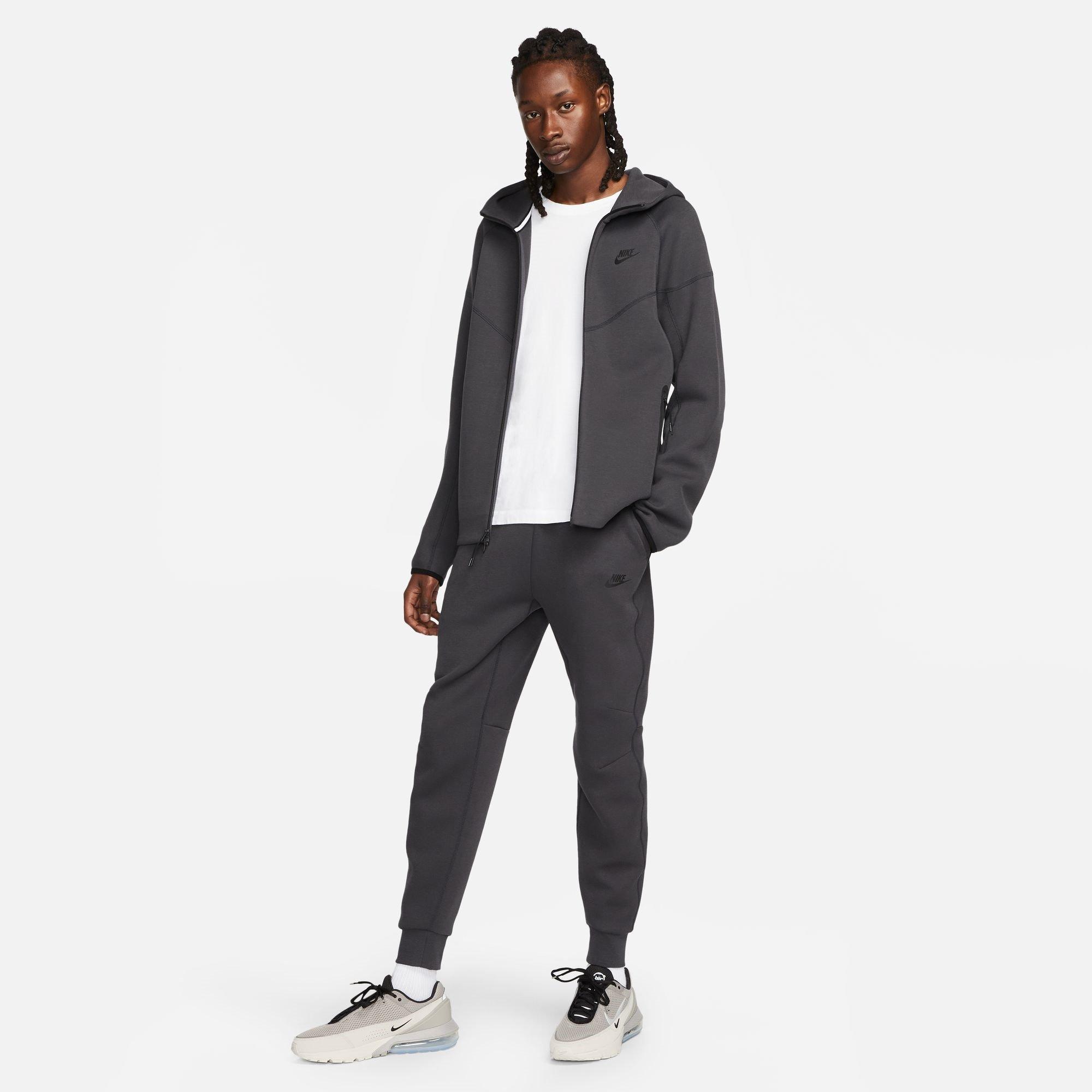 Grigio/Nero - Nike - Tech Fleece Hoodie Mens - 8