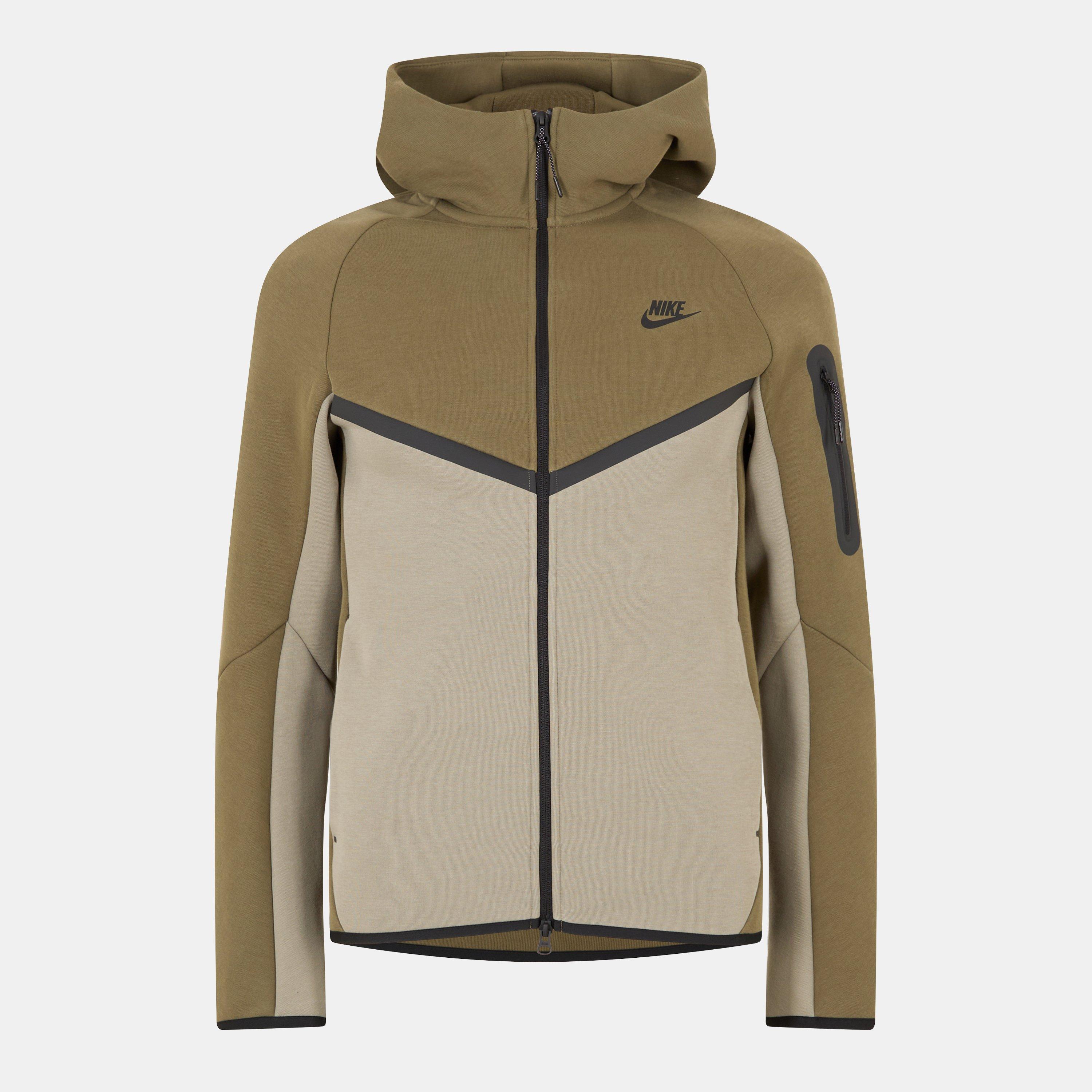 Nike Men's Tech Fleece Hoodie - Olive/Army - S