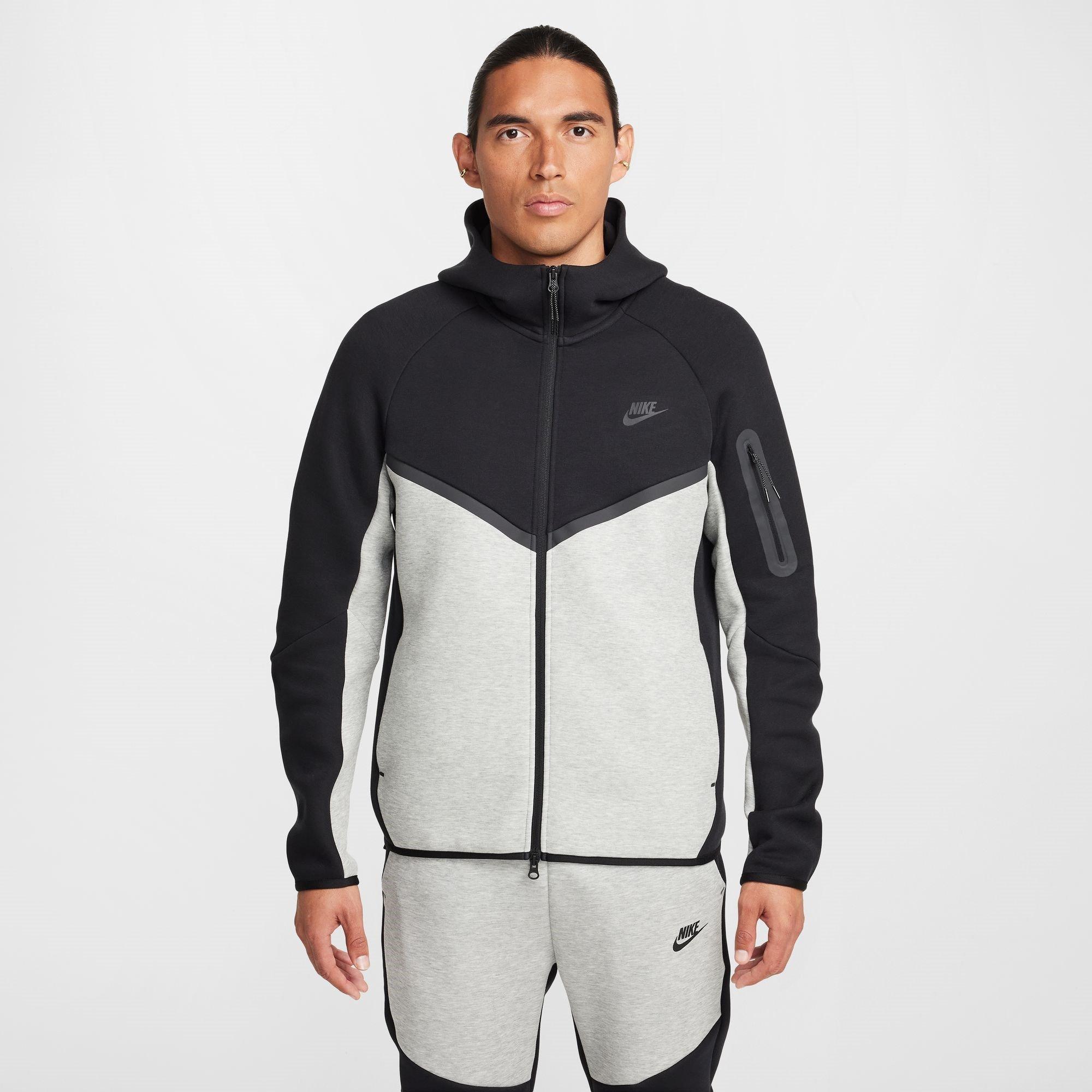 Nike Men's Tech Fleece Hoodie - Black/Grey Cb - M