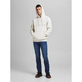 Jack and Jones Chest Logo Hoodie Mens