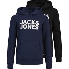 Jack and Jones 2 Pack Hoodie Junior Boys