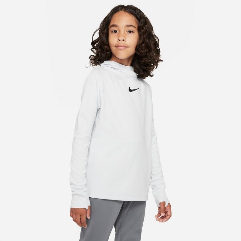 Platinum - Nike - Dri-FIT Academy Big Kids' Pullover Soccer Hoodie - 1