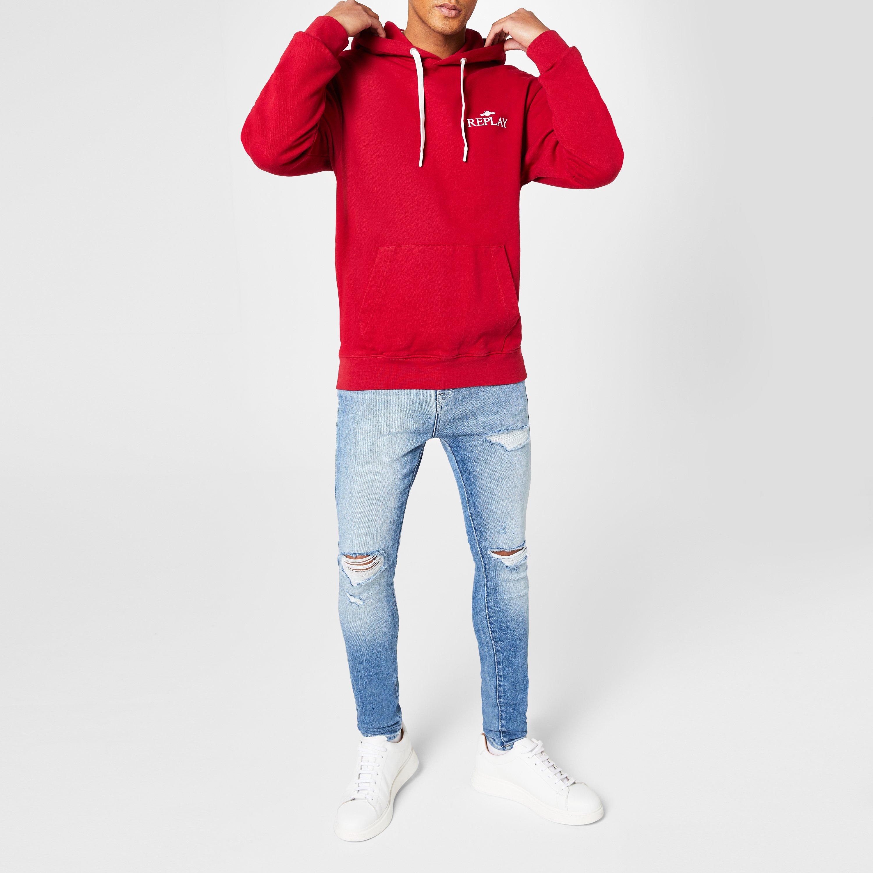 Rot 665 - Replay - Small Logo Hoodie - 5