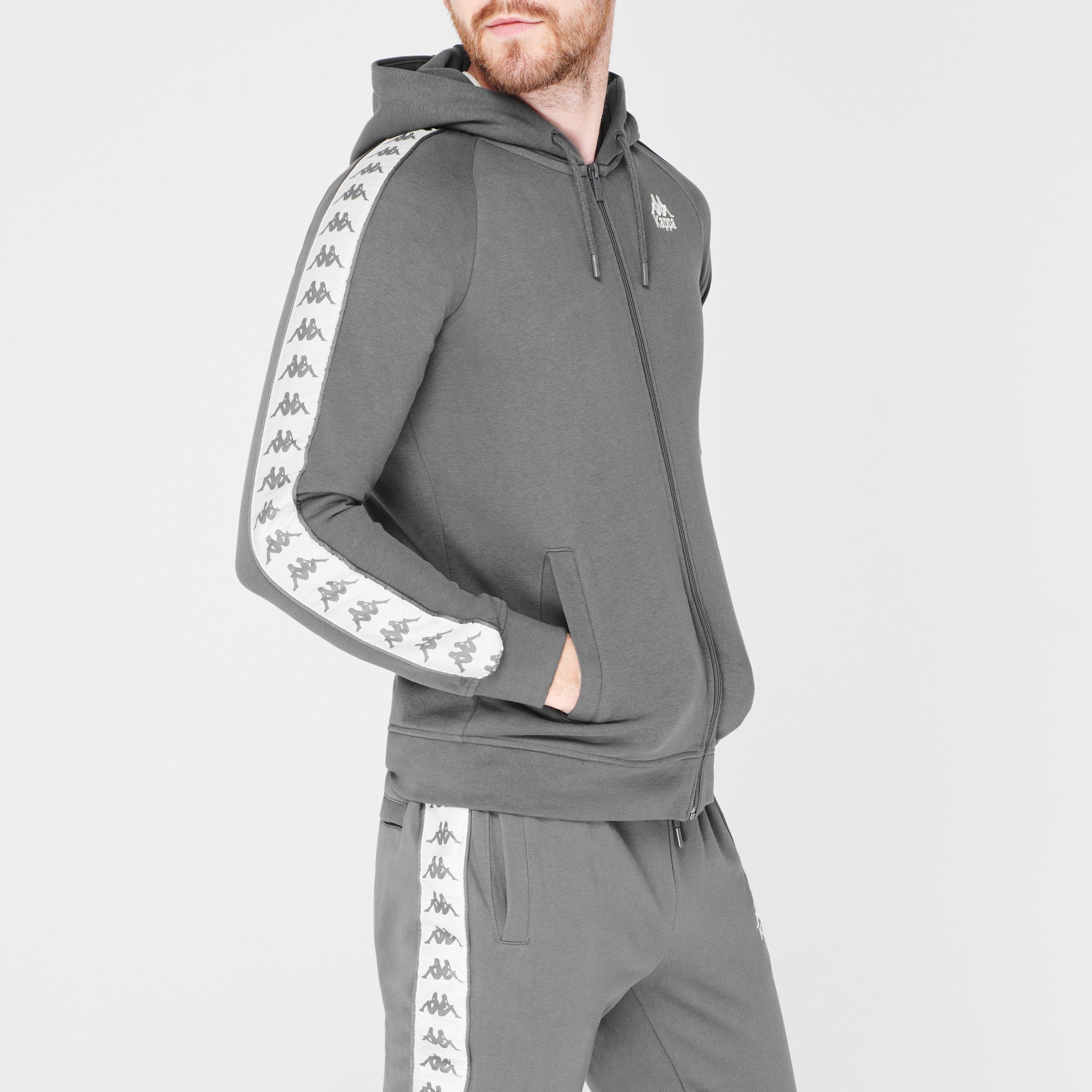 Grijs/Beige AL5 - Kappa - Banda Zamin Hoodie Mens - 2