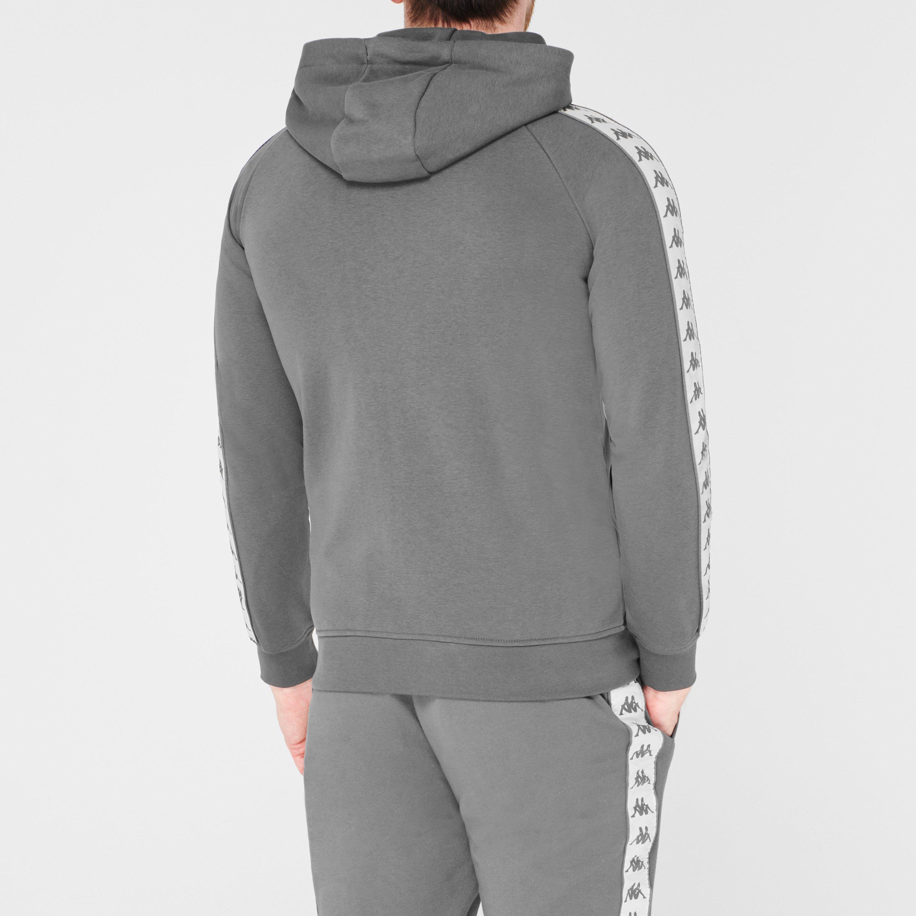Grijs/Beige AL5 - Kappa - Banda Zamin Hoodie Mens - 3