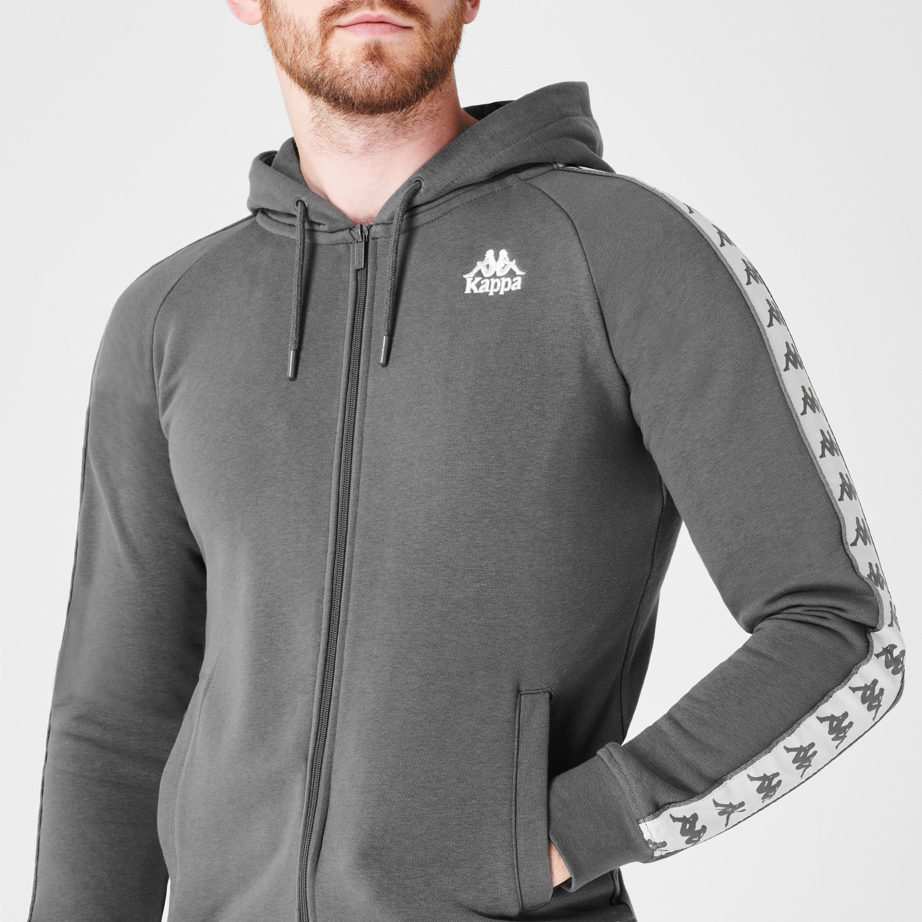 Grijs/Beige AL5 - Kappa - Banda Zamin Hoodie Mens - 4