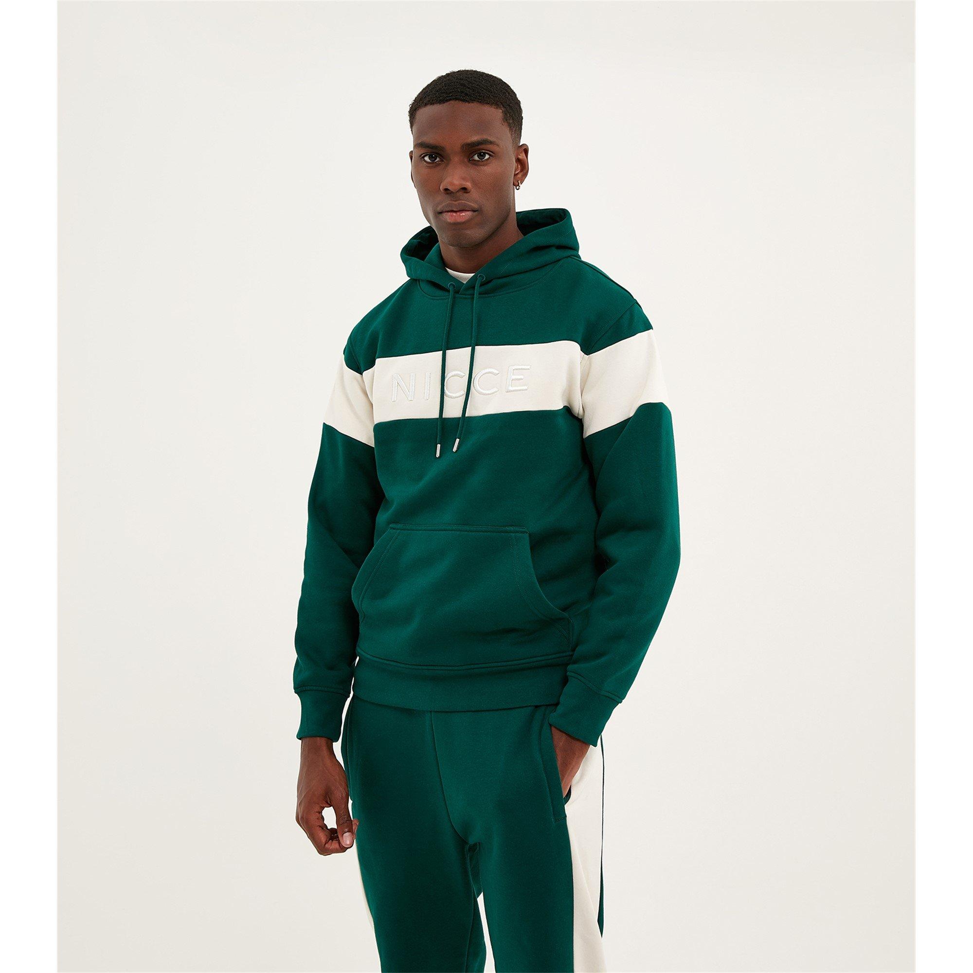Green/White - Nicce - Nicce Mercury Stripe Hoodie Mens - 2