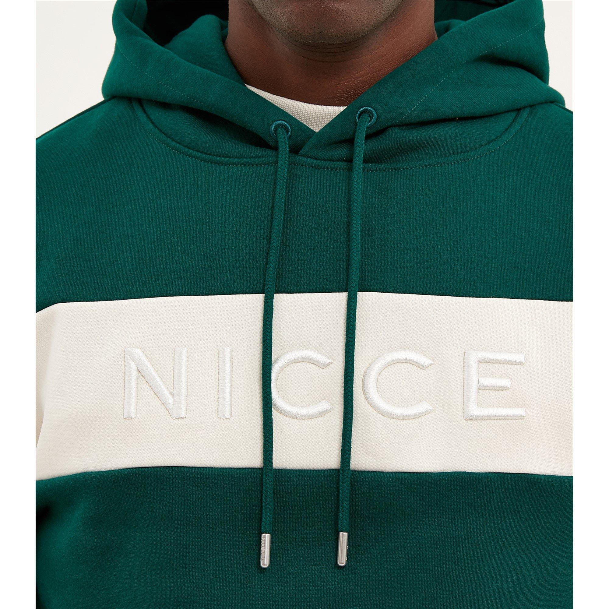 Green/White - Nicce - Nicce Mercury Stripe Hoodie Mens - 4