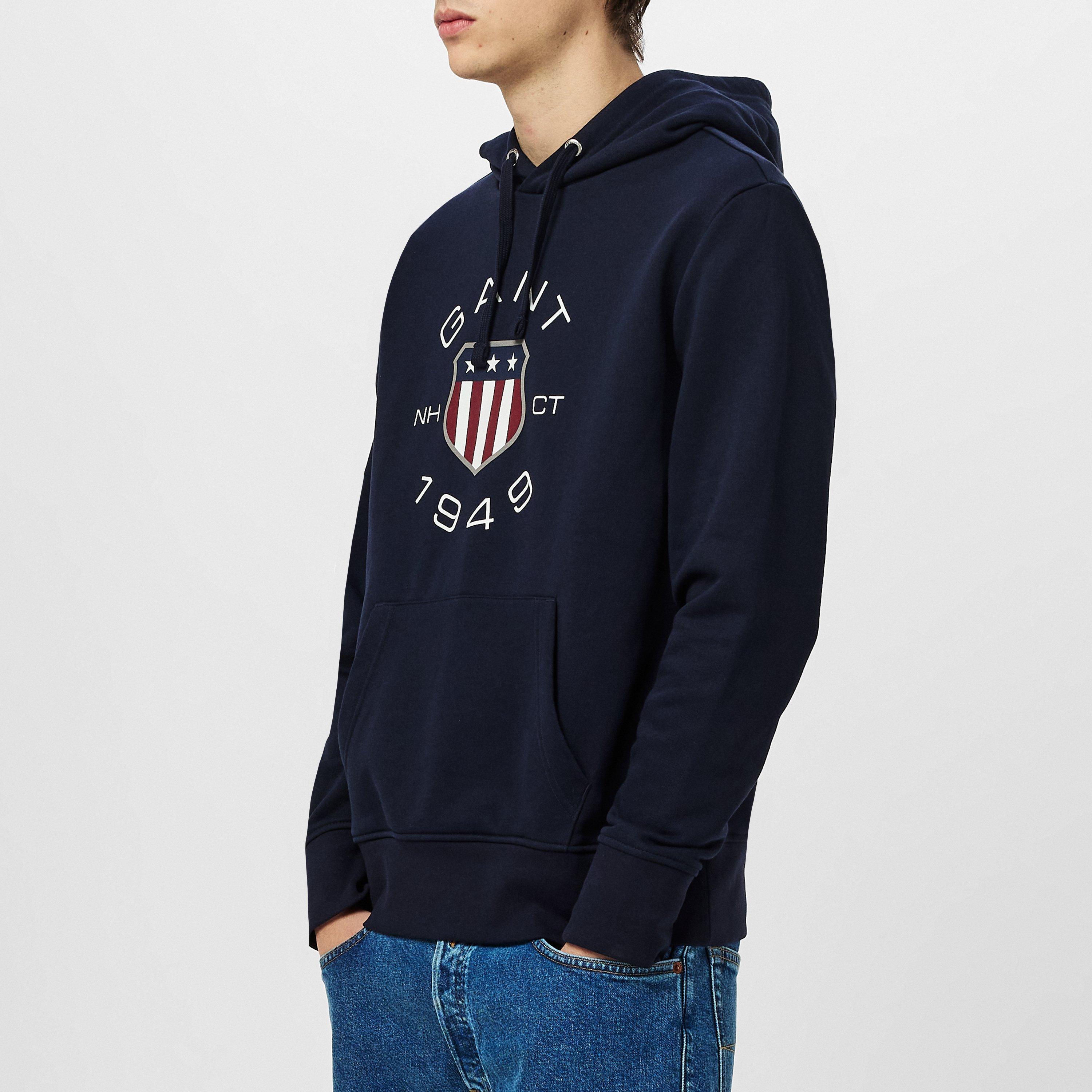Aftenblå - Gant - Shield Sweat Hoodie - 2
