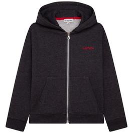 Lanvin Logo Zip Through Hoodie Boys