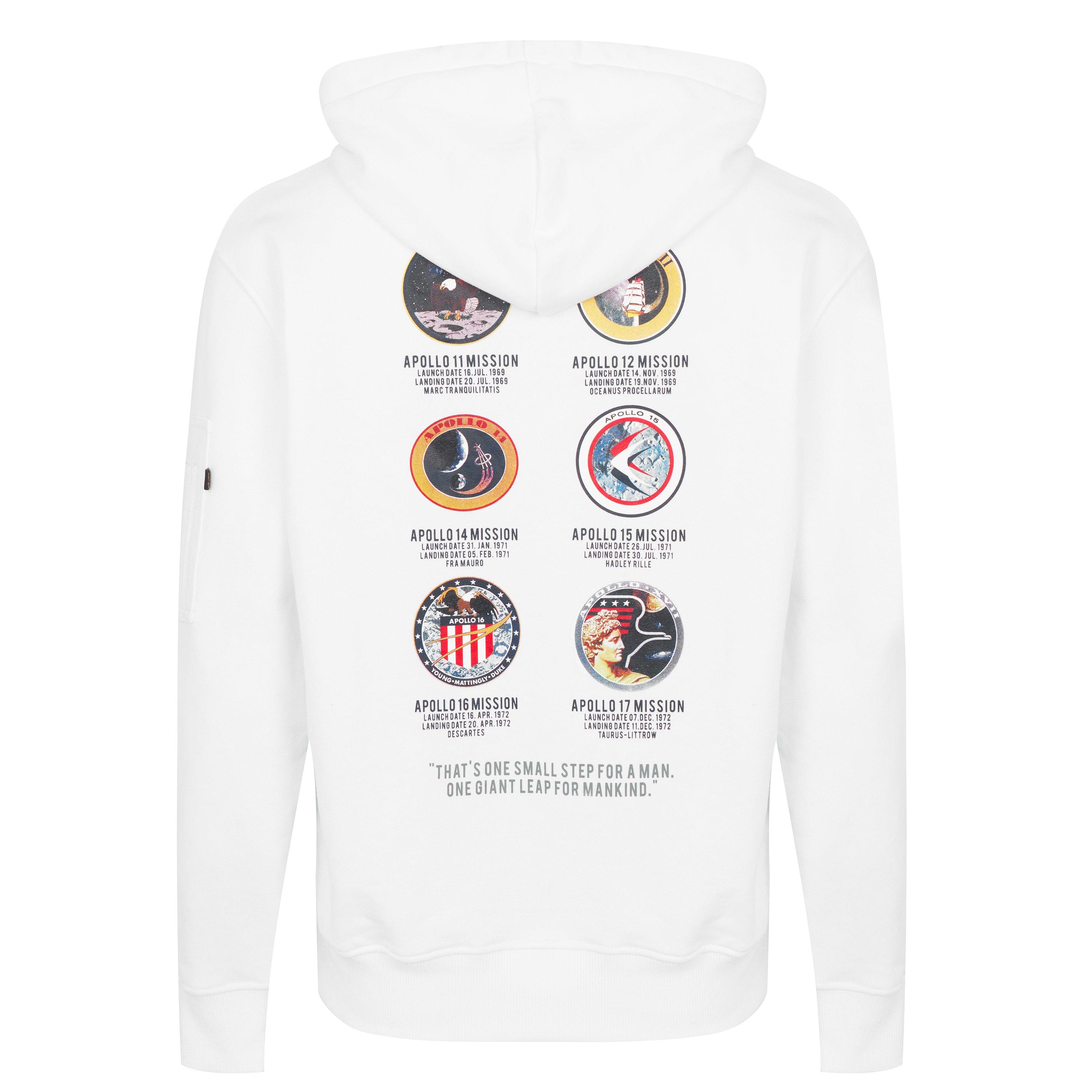 Weiß - Alpha Industries - Apollo Mission Hoodie - 5