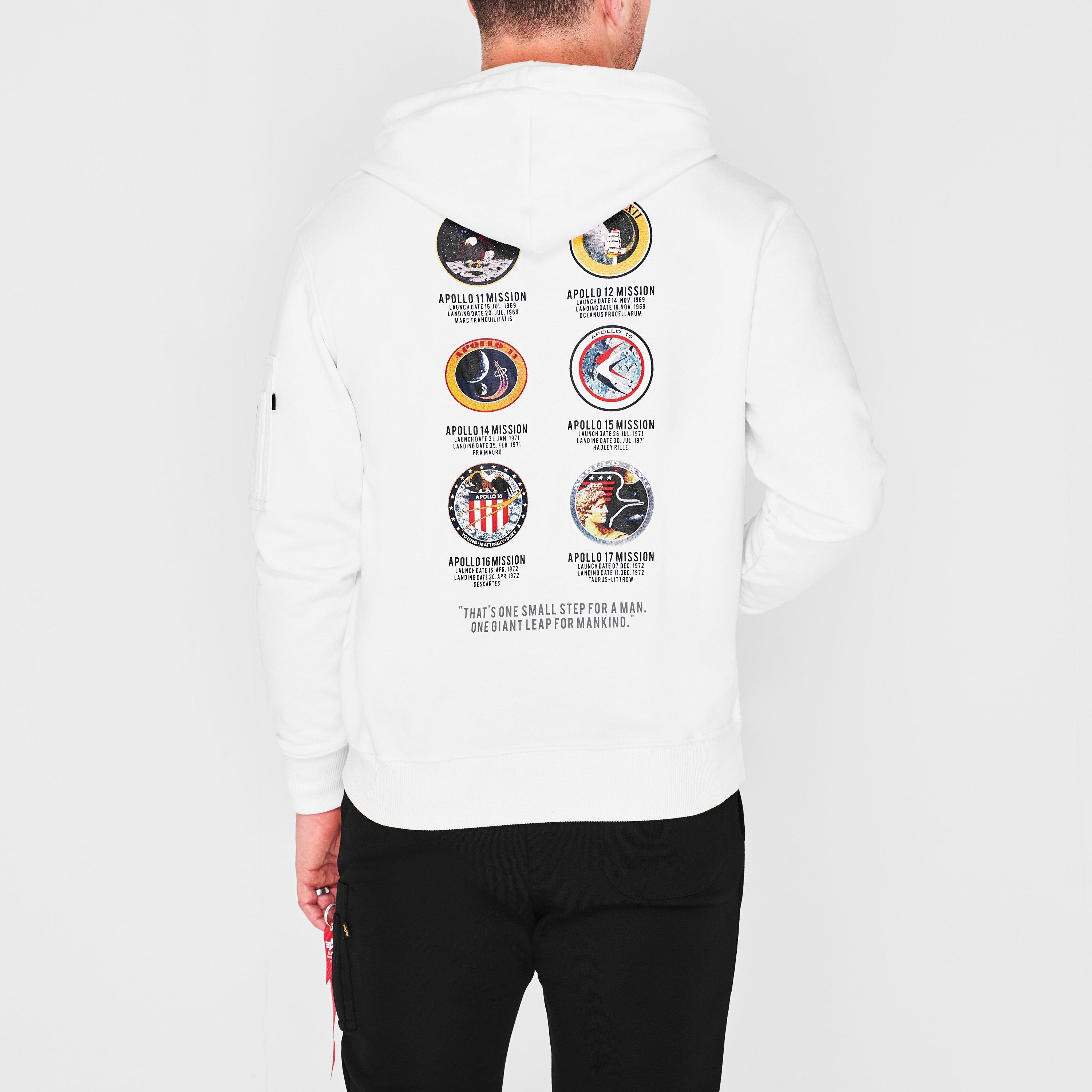 Weiß - Alpha Industries - Apollo Mission Hoodie - 3