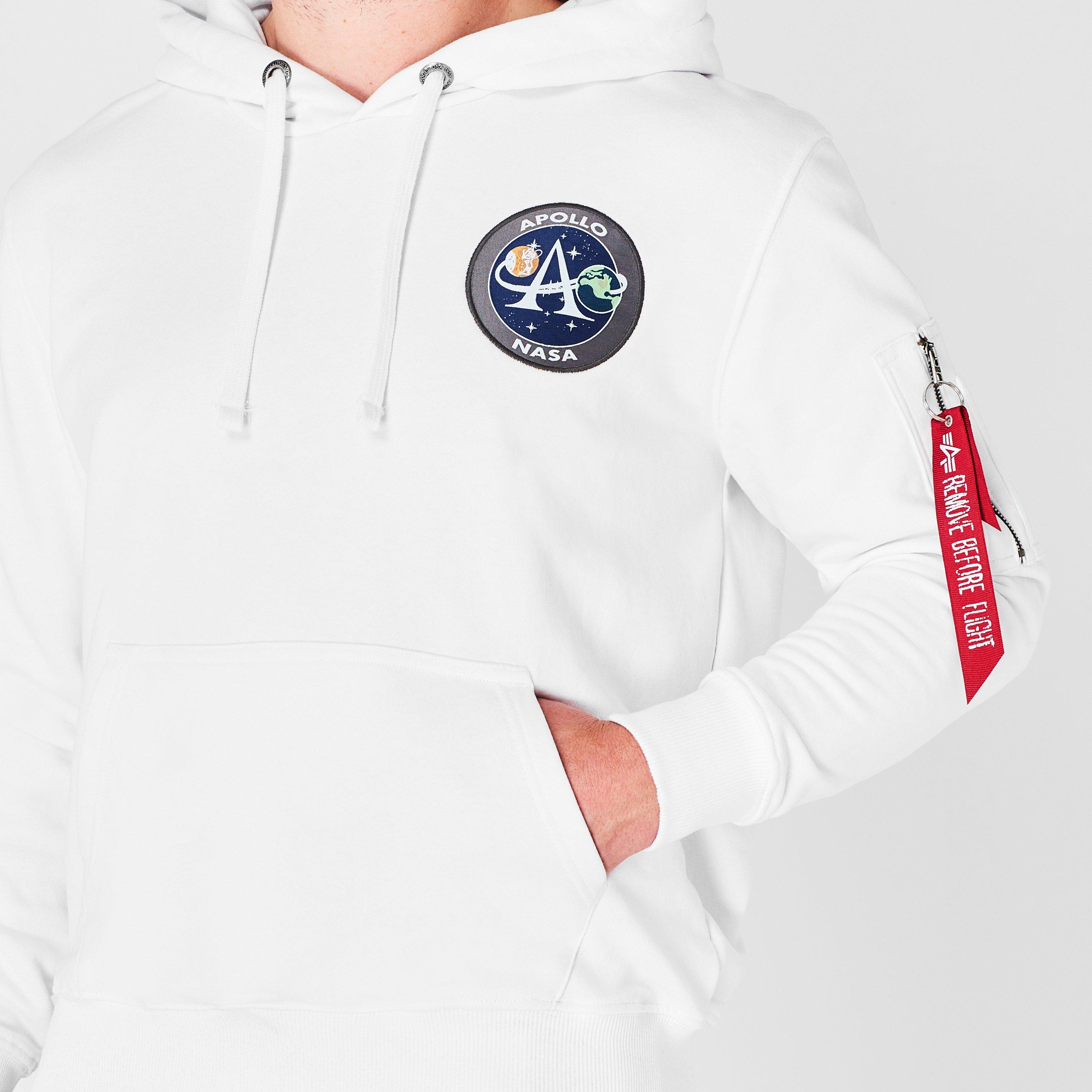 Weiß - Alpha Industries - Apollo Mission Hoodie - 4