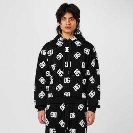 Dolce and Gabbana All Over Logo Hoodie