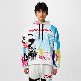 Dolce and Gabbana Spray Graffiti Logo Hoodie