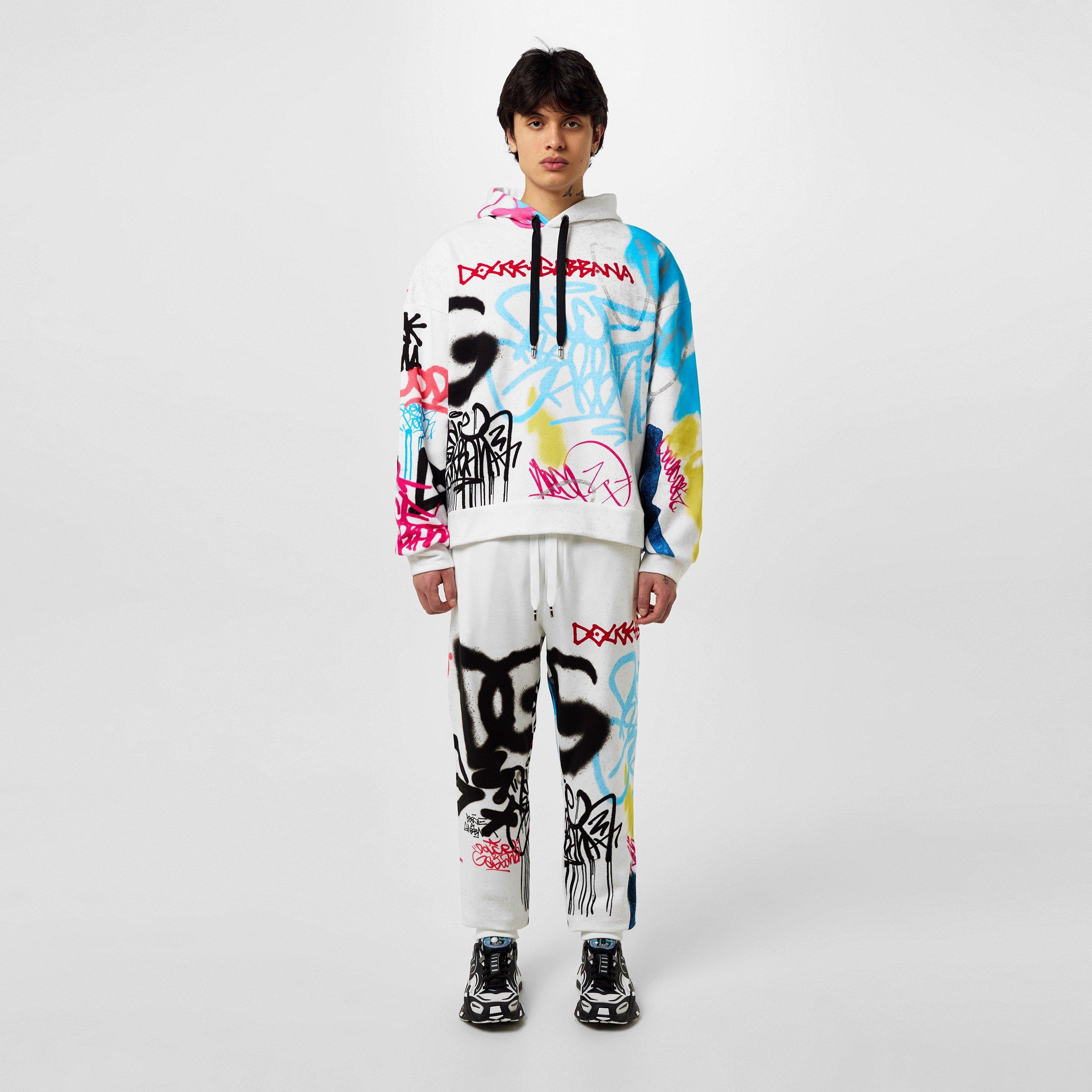 Graf HH4DW - Dolce and Gabbana - Spray Graffiti Logo Hoodie - 4
