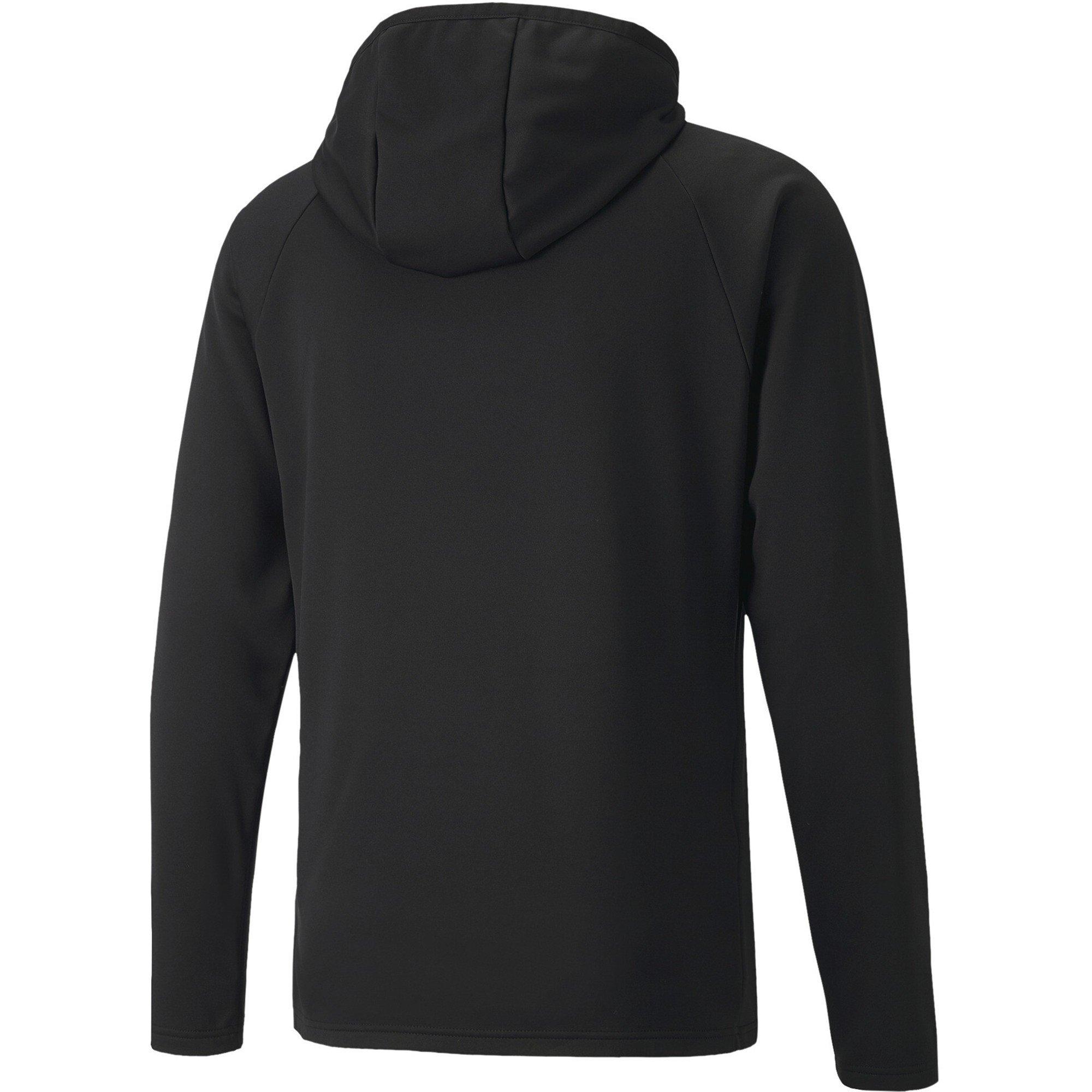 Black/White - Puma - Puma Teamliga Training Fleece Hoody Mens - 2