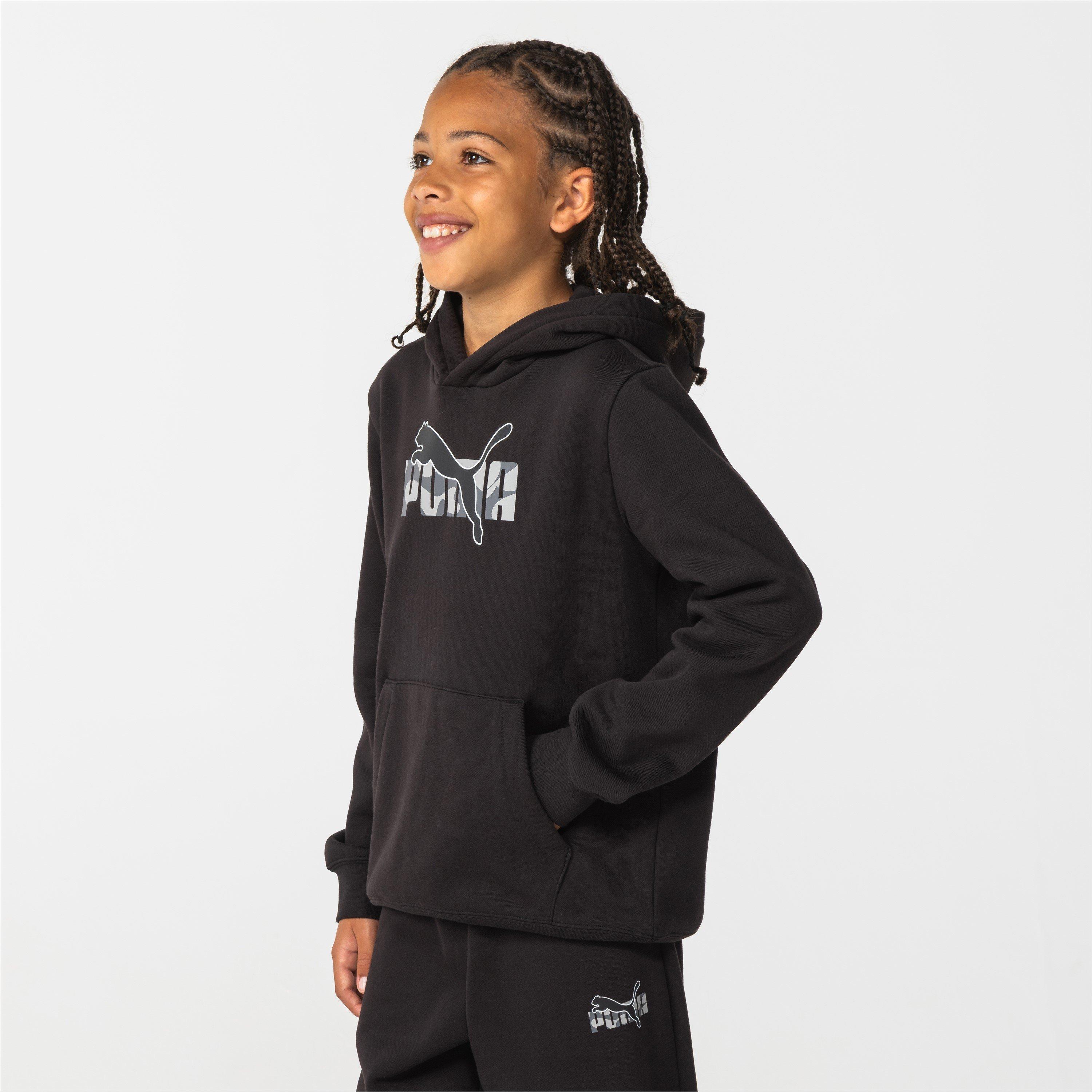 Black Graphic - Puma - Logo Hoodie Junior Boys - 2