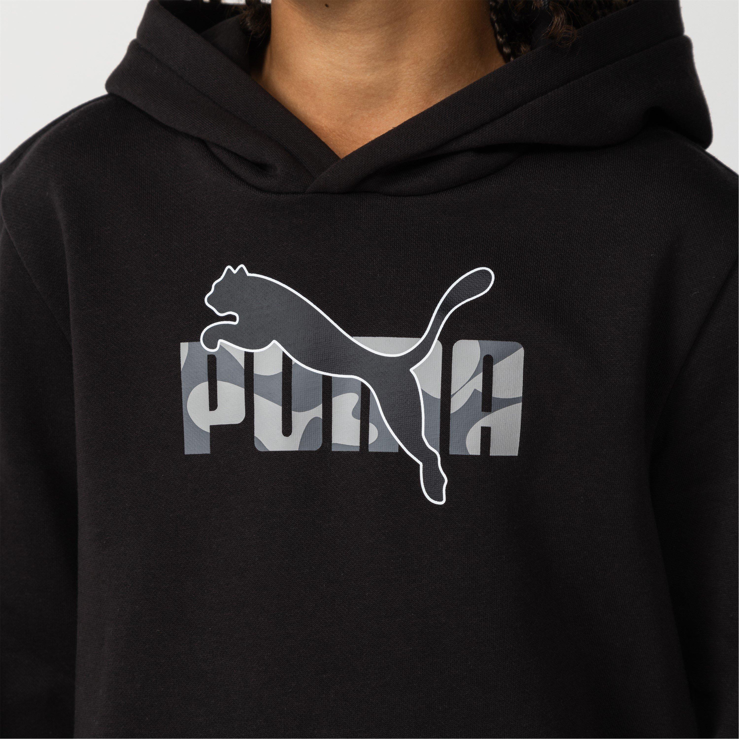 Black Graphic - Puma - Logo Hoodie Junior Boys - 3