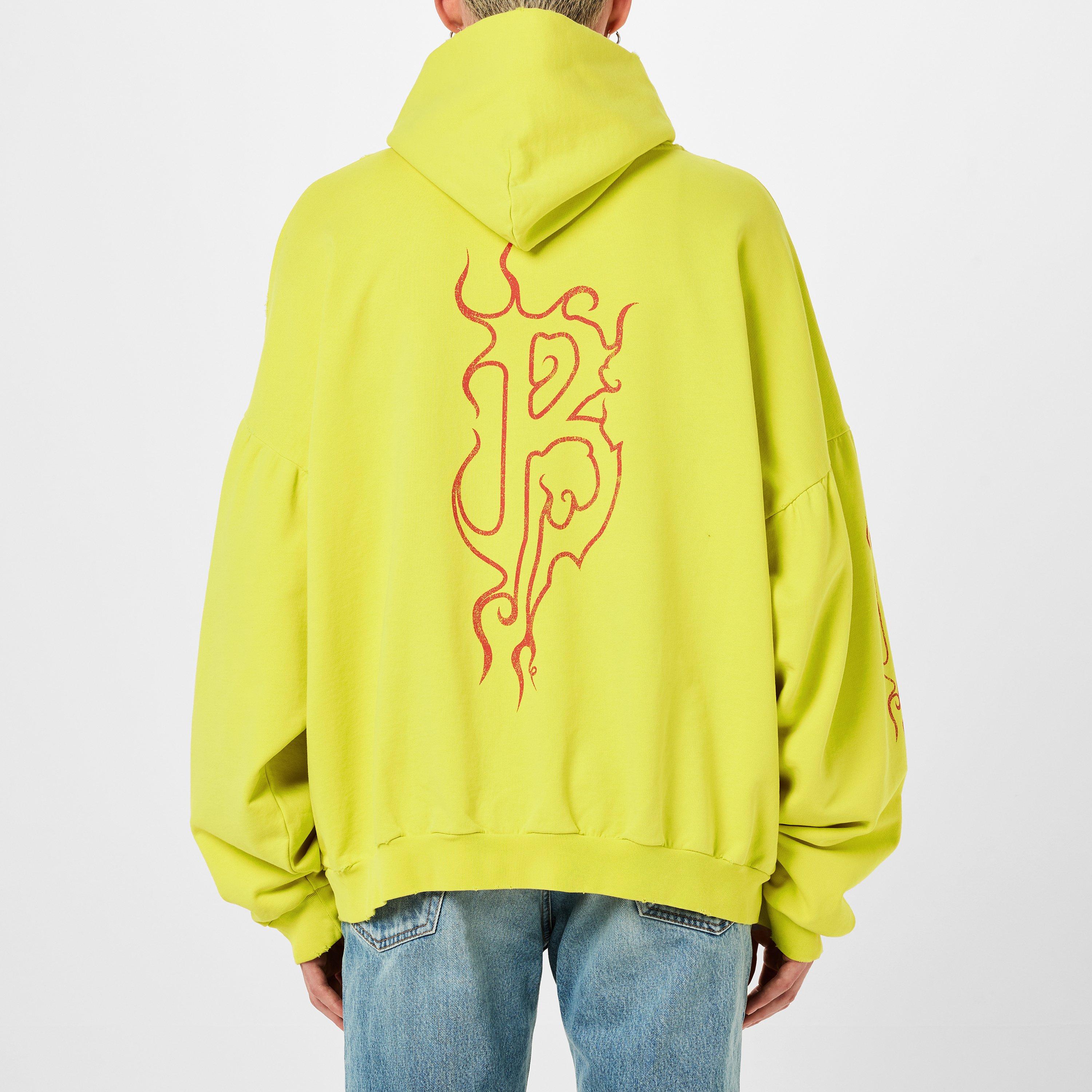 Yellow/Red - Balenciaga - Darkwave Oversized Hoodie - 4