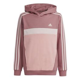 adidas Tiberio 3 Stripes Colourblock Hoodie Juniors