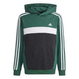 adidas Tiberio 3 Stripes Colourblock Hoodie Juniors