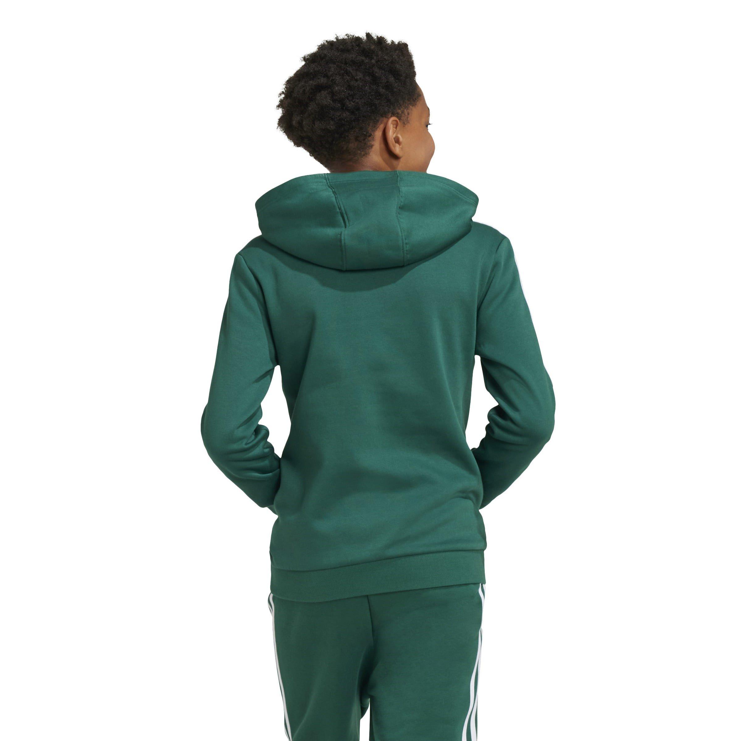 Collegiate Gree - adidas - Tiberio 3-Stripes Colourblock Hoodie Juniors - 3
