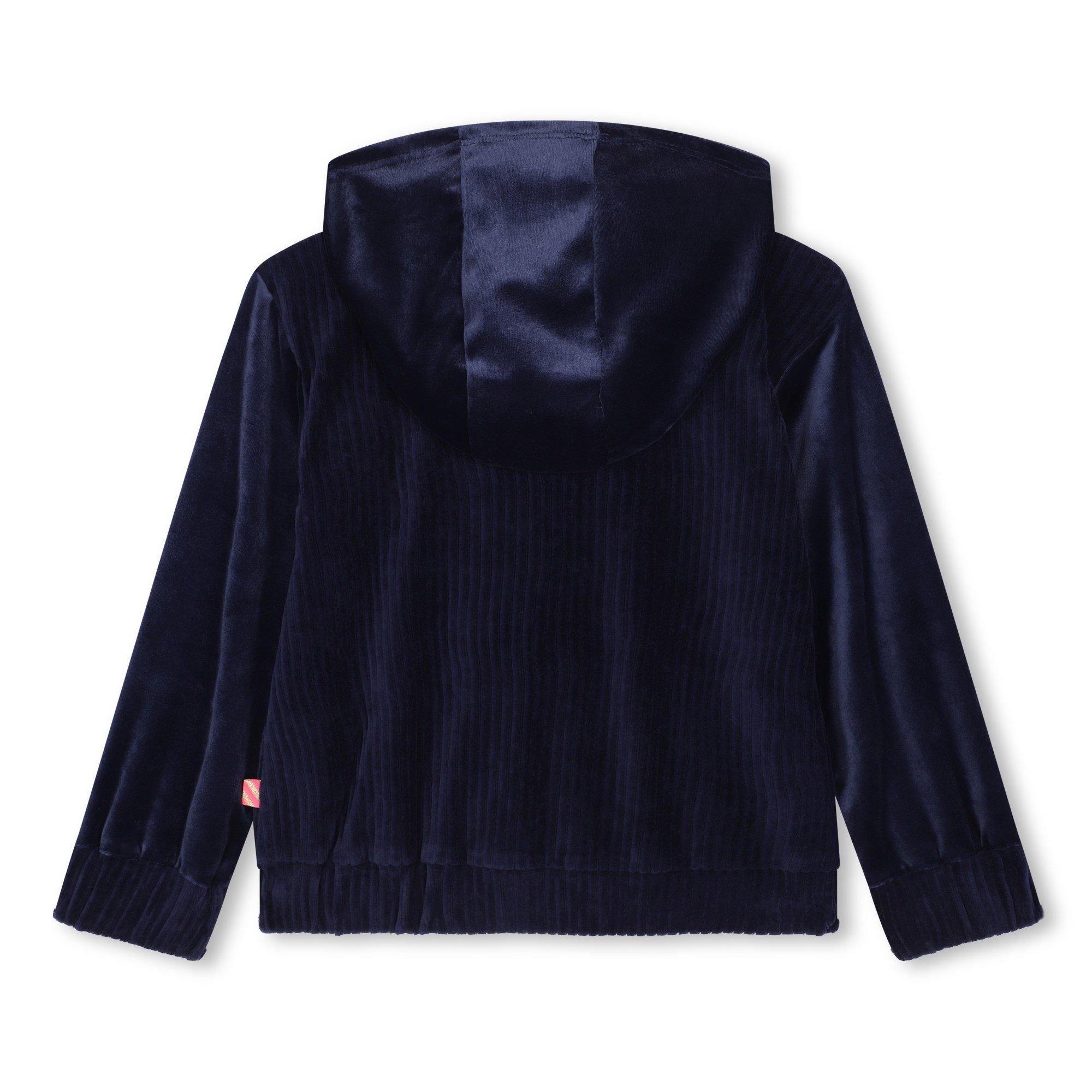 Navy 85T - Billieblush - Kids' Corduroy Velvet Zip Hoodie - 2
