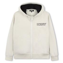 DKNY Logo Zip Hood Jn44