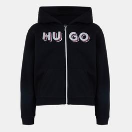 Hugo Logo Zip Hoodie